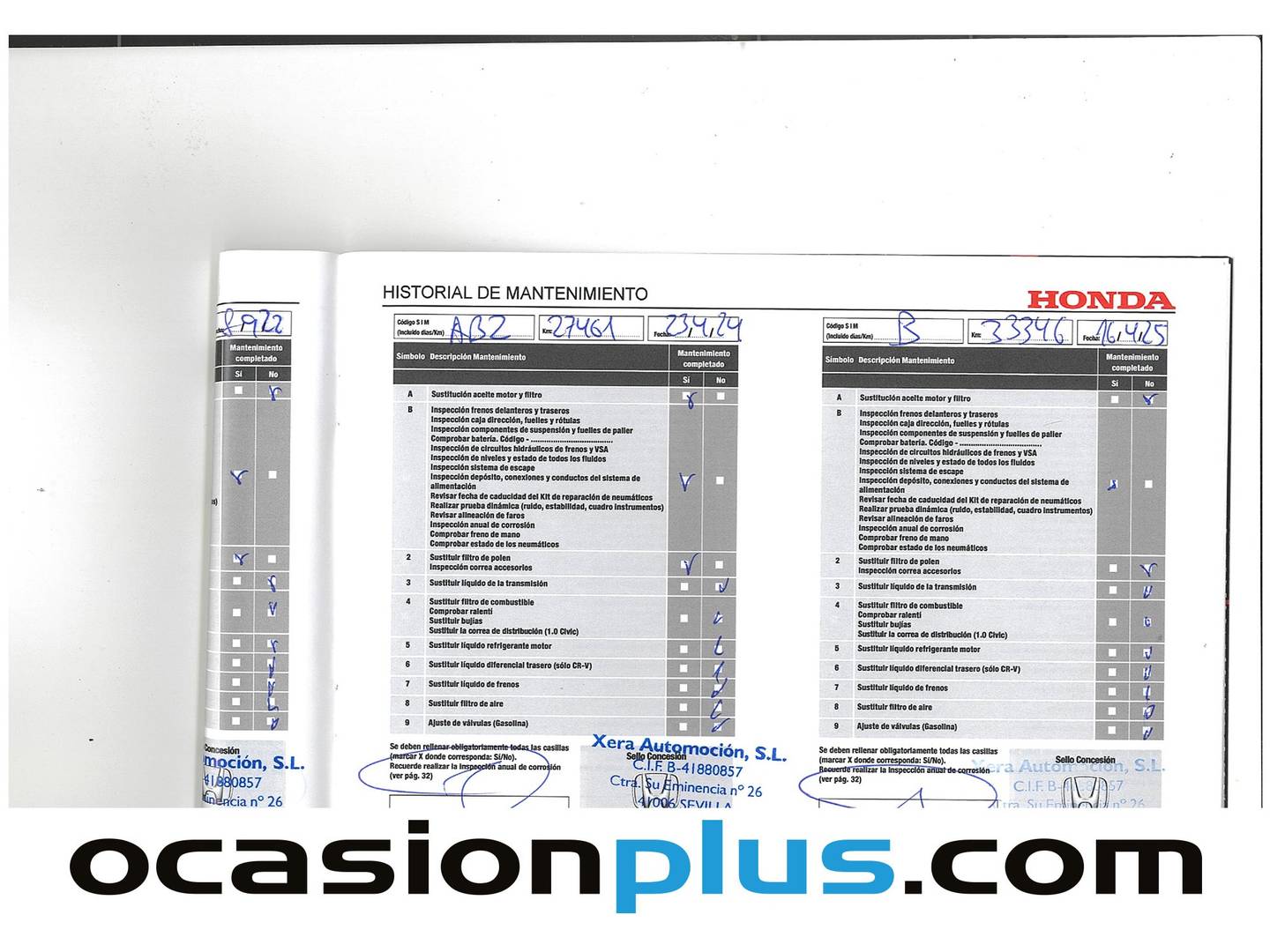 Foto del mantenimiento del Honda HR-V Honda HR-V 1.5 i-VTEC Elegance (130 CV)