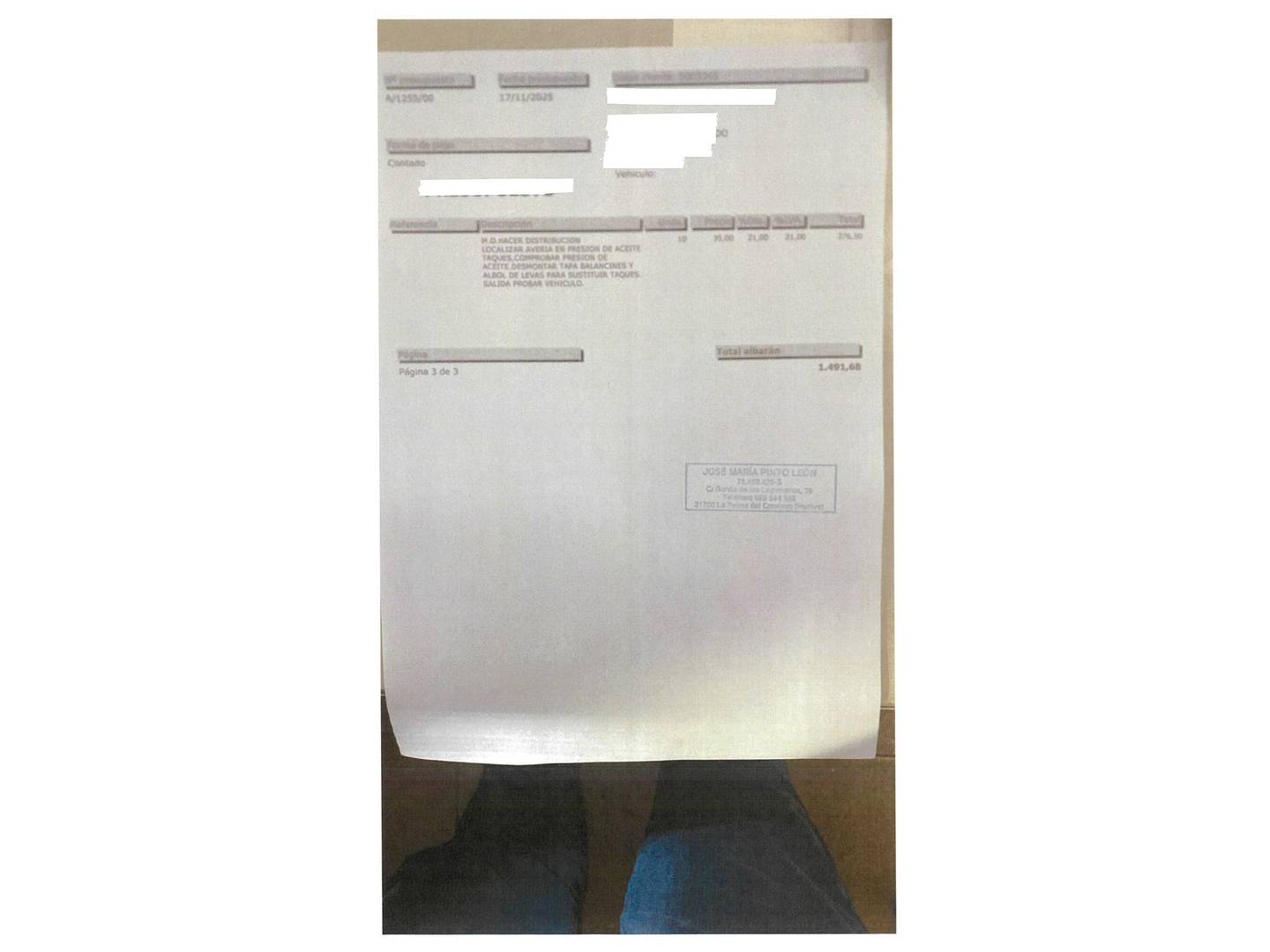 Foto del mantenimiento del Citroën C4 Cactus Citroen C4 Cactus BlueHDi 100 Feel (100 CV)