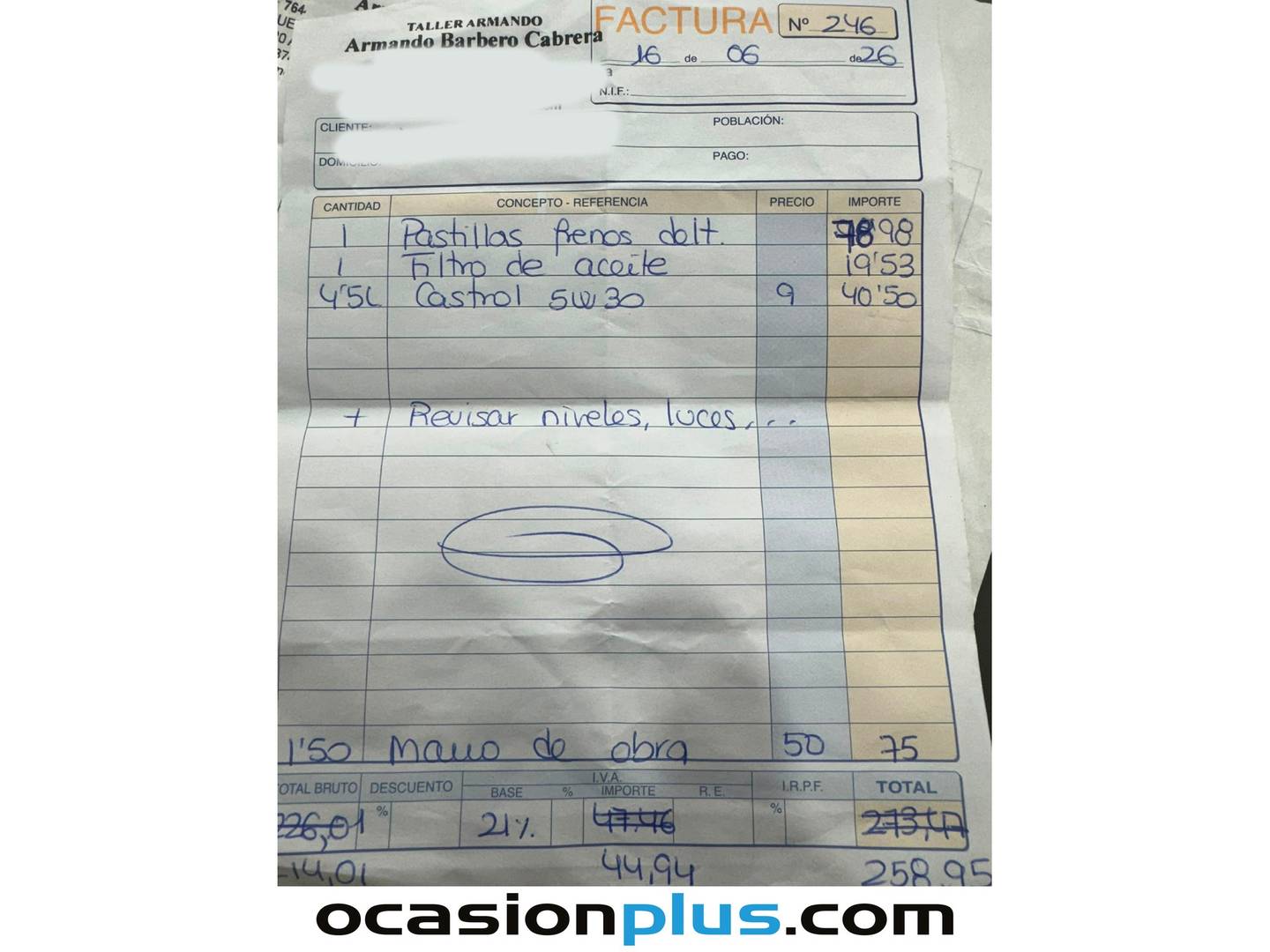 Foto del mantenimiento del Volkswagen Golf Volkswagen Golf Sport 1.6 TDI (105 CV) Pack R-Line