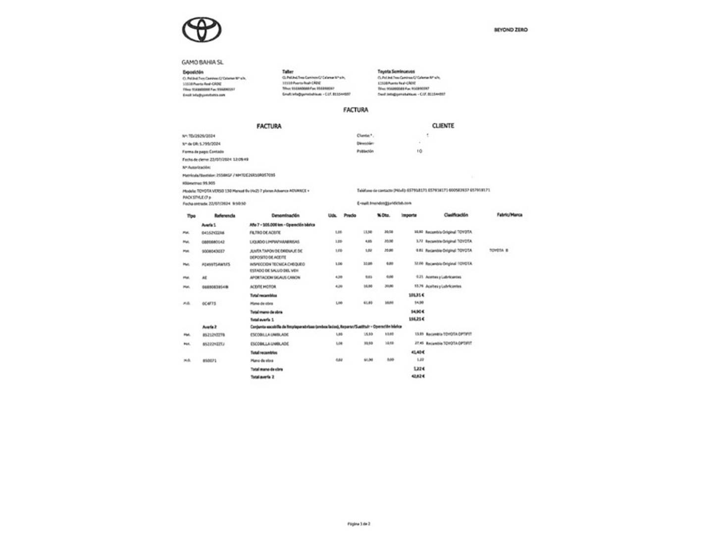 Foto Toyota Verso Toyota Verso 130 Advance 7 PLAZAS (132 CV)