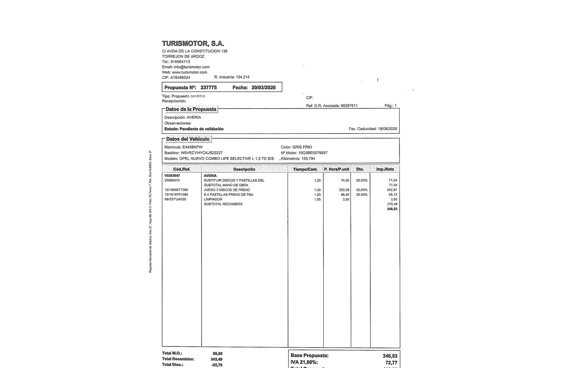 Opel Combo 1.5 TD Selective L - foto 19