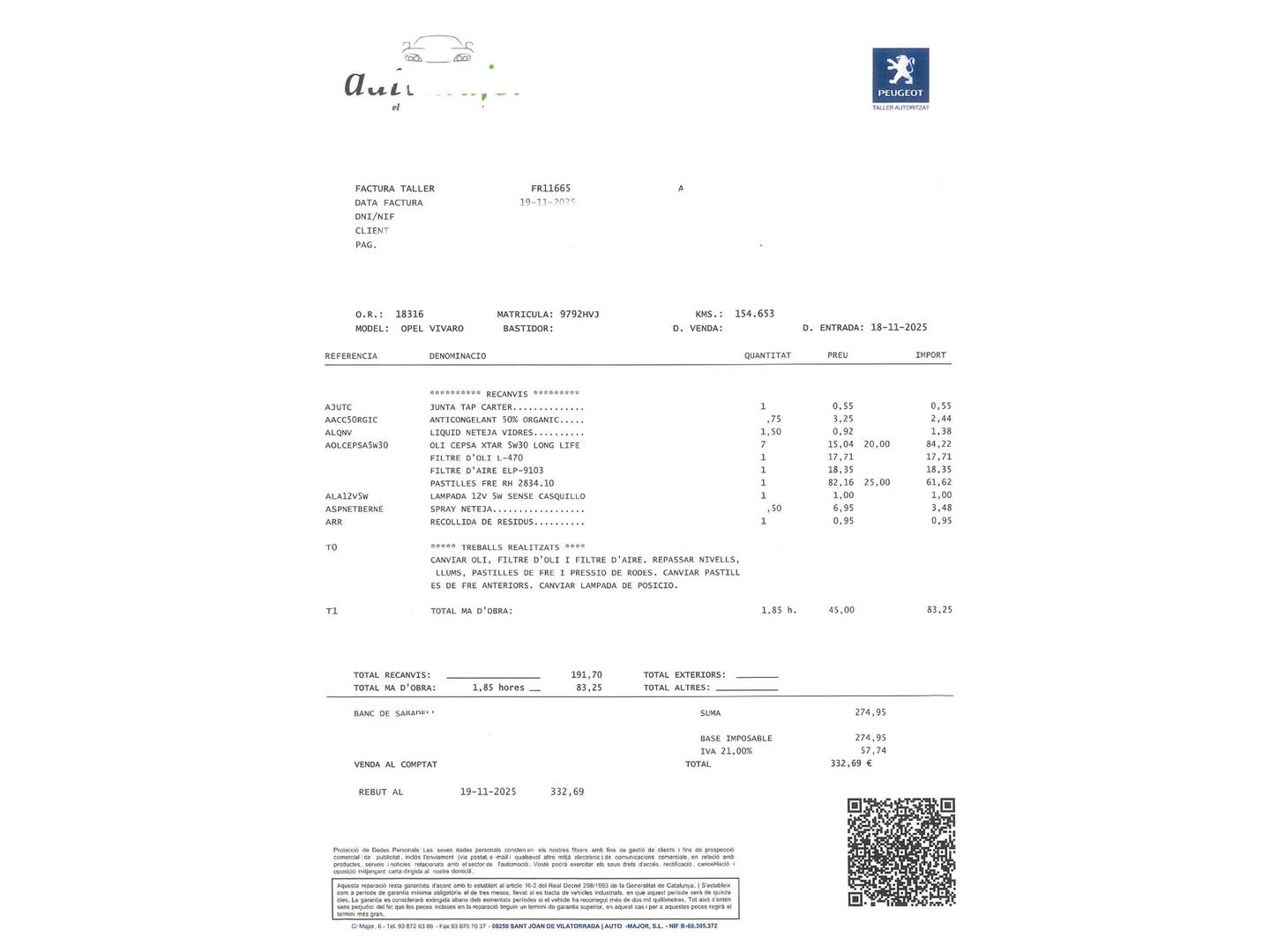Opel Vivaro Opel Vivaro 2.0 CDTI Edition L2 2.9T (114 CV) 6 Plazas Camperizada. de ocasión