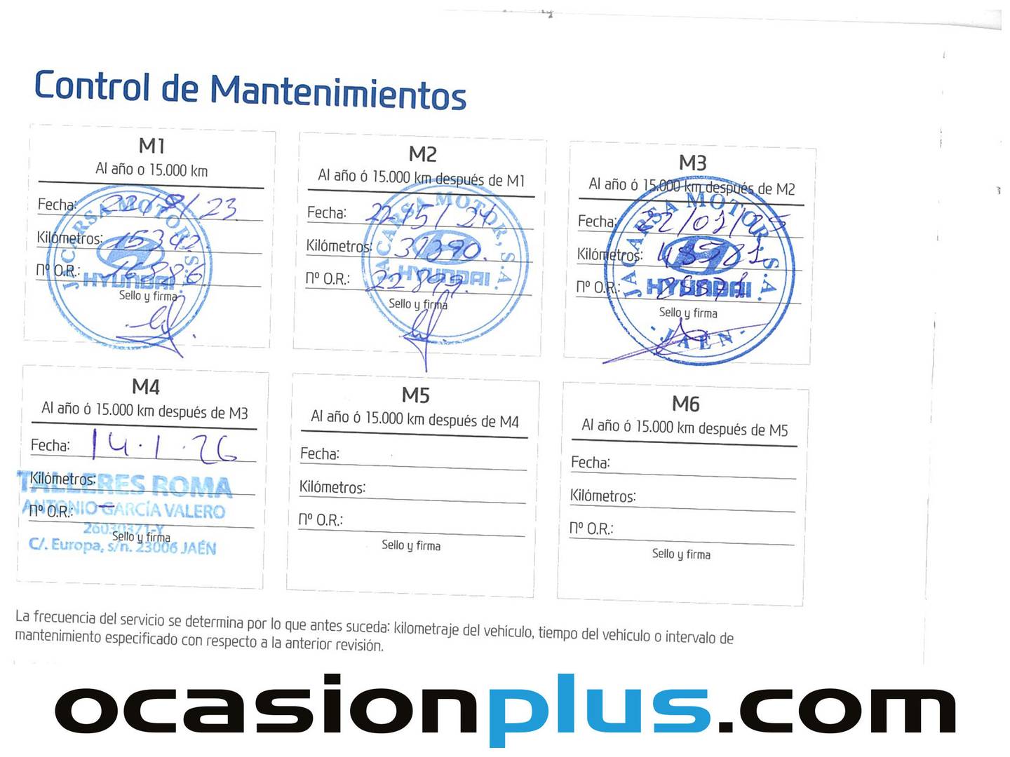 Foto del mantenimiento del Hyundai Kona Hyundai Kona 1.6 GDI HEV Maxx DCT (141 CV)