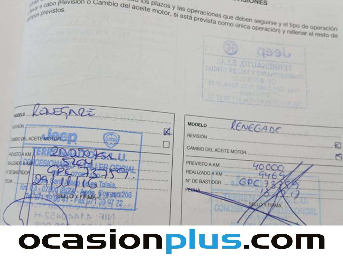 Foto del mantenimiento del Jeep Renegade Jeep Renegade 2.0 Multijet Trailhawk 4x4 AD Low Auto (170 CV)