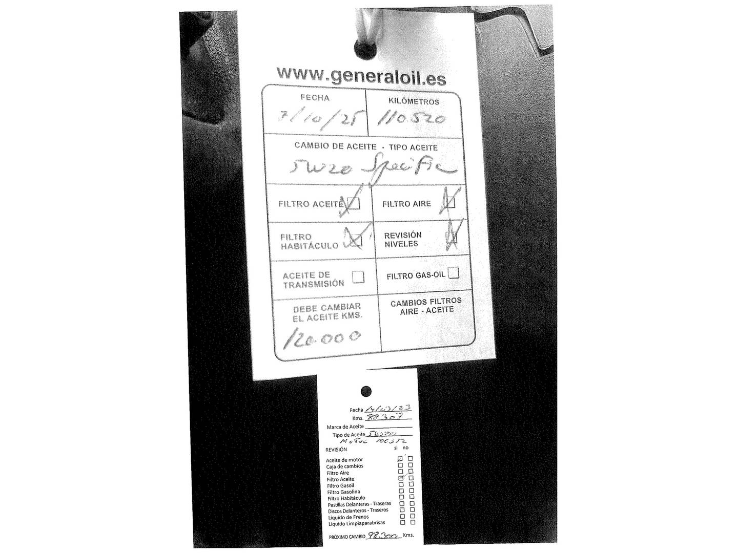 Foto del mantenimiento del Ford Fiesta Ford Fiesta 1.0 EcoBoost S&S Trend (100 CV)