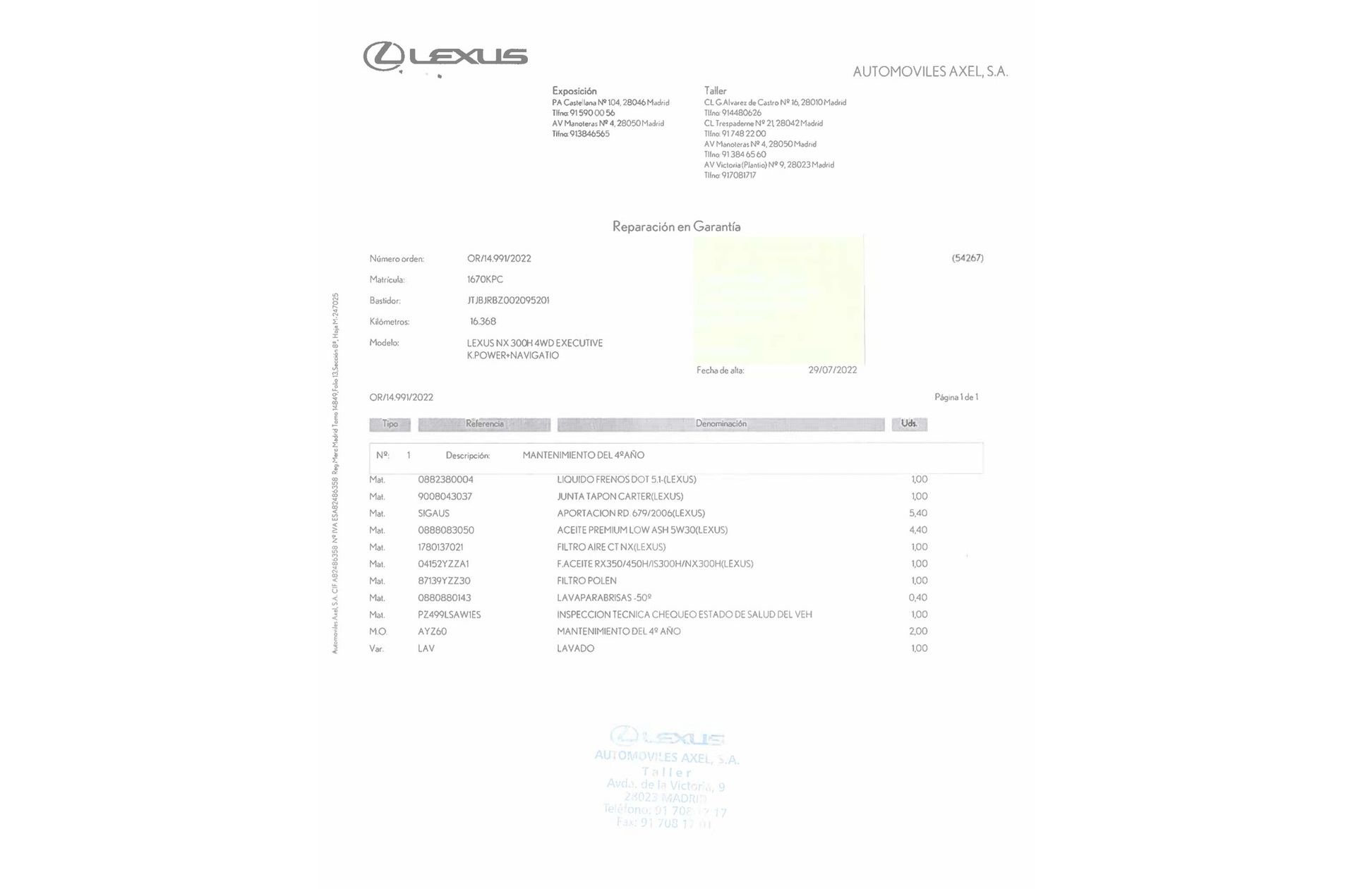 Lexus NX 300h Executive 4WD - foto 27