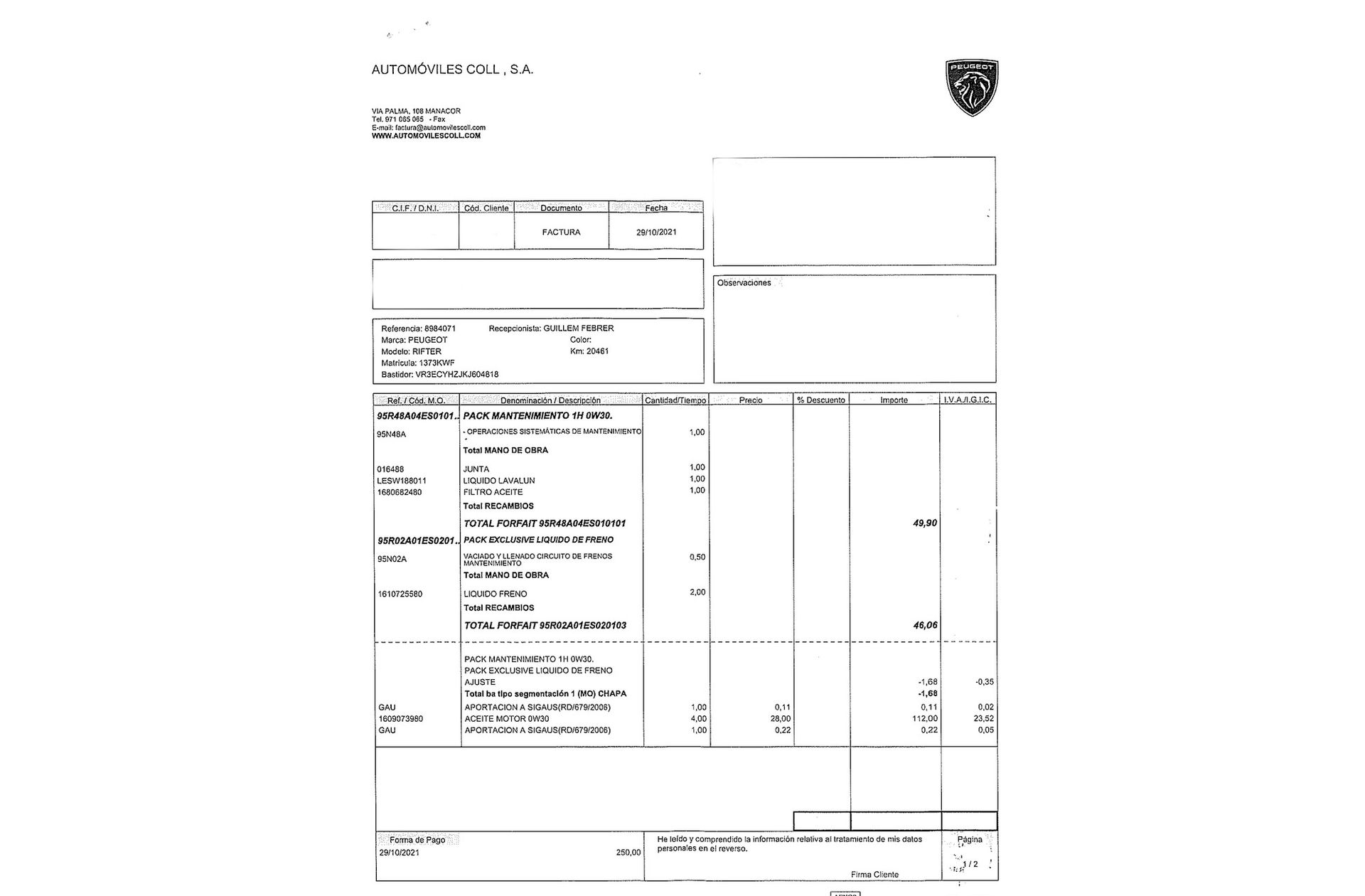 Peugeot Rifter BlueHDi 130 Allure Long 7 plazas - foto 20