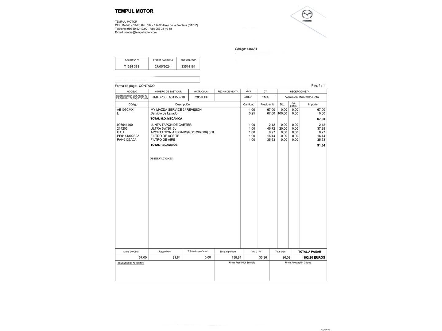 Foto Mazda Mazda3 Mazda Mazda 3 2.0 SKYACTIV-G Zenith AT (122 CV)