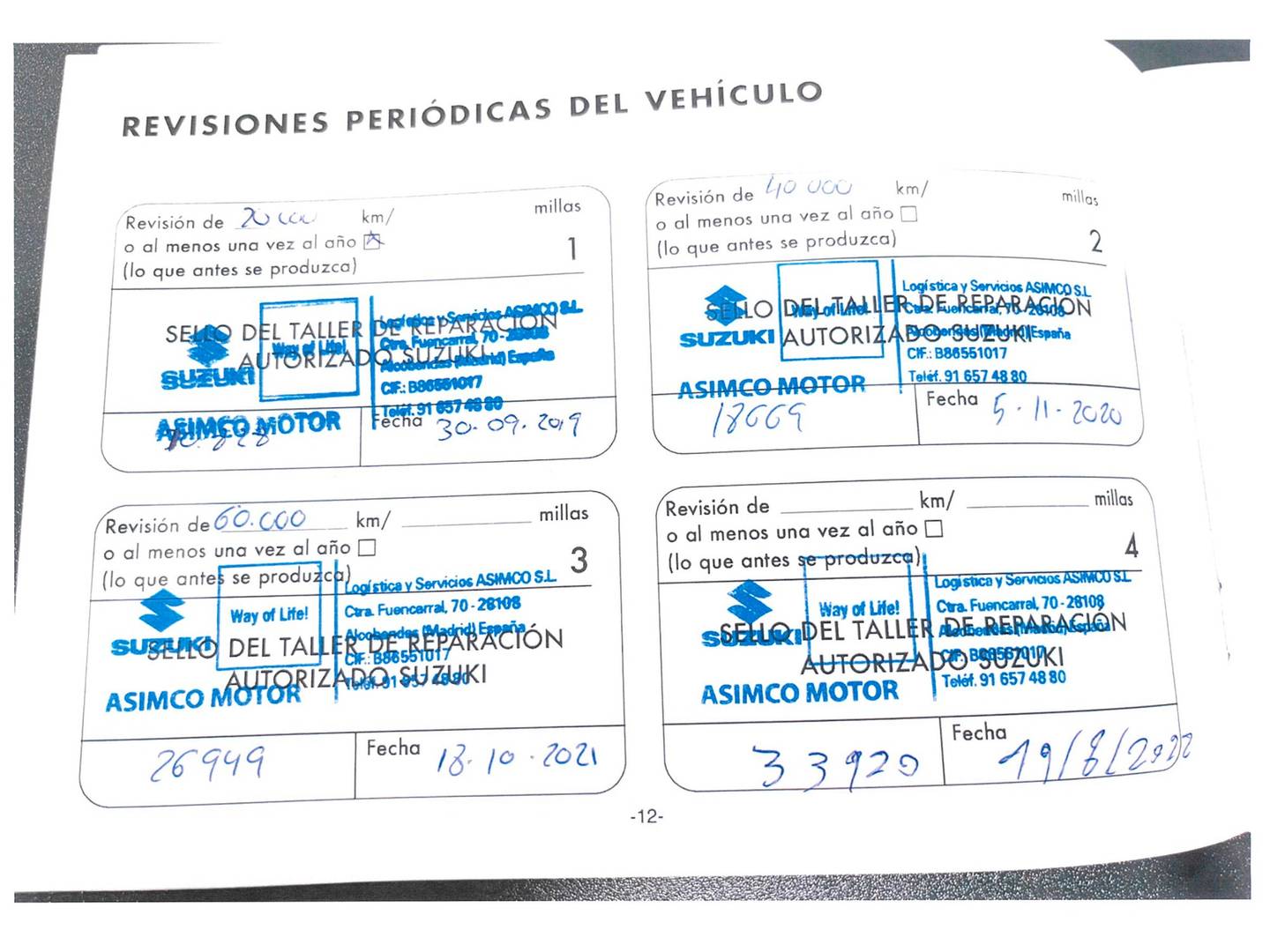 Foto del mantenimiento del Suzuki Ignis Suzuki Ignis 1.2 GLE (90 CV)