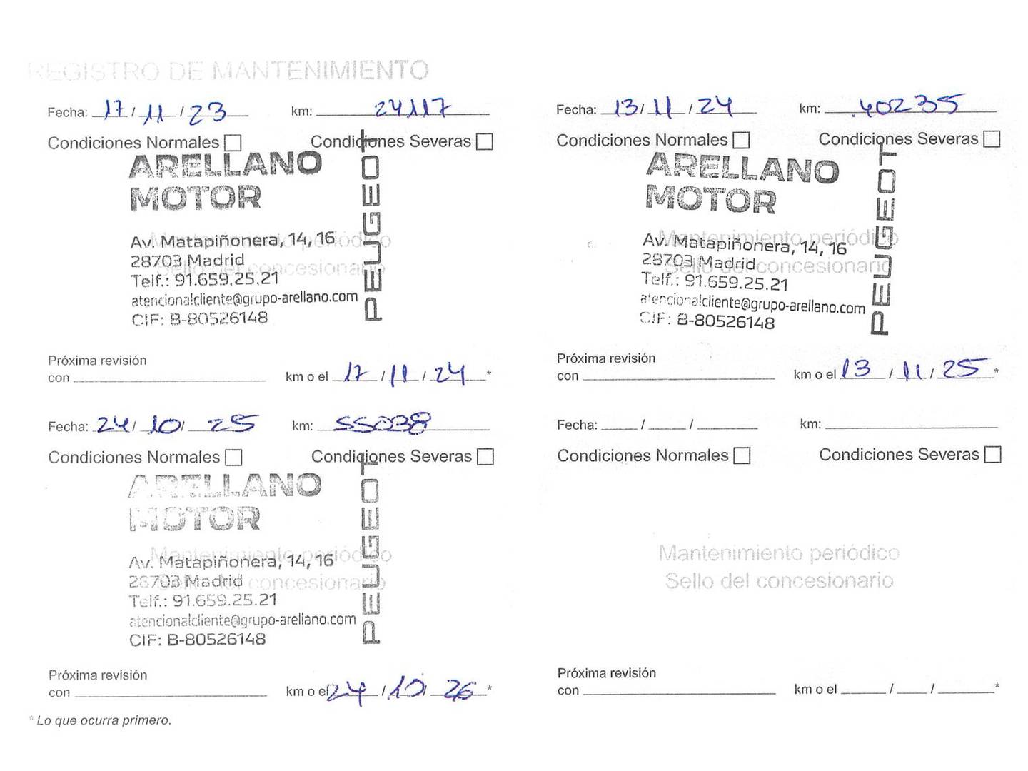 Foto del mantenimiento del Peugeot 508 Peugeot 508 BlueHDI 130 S&S Allure Pack EAT8 (130 CV)