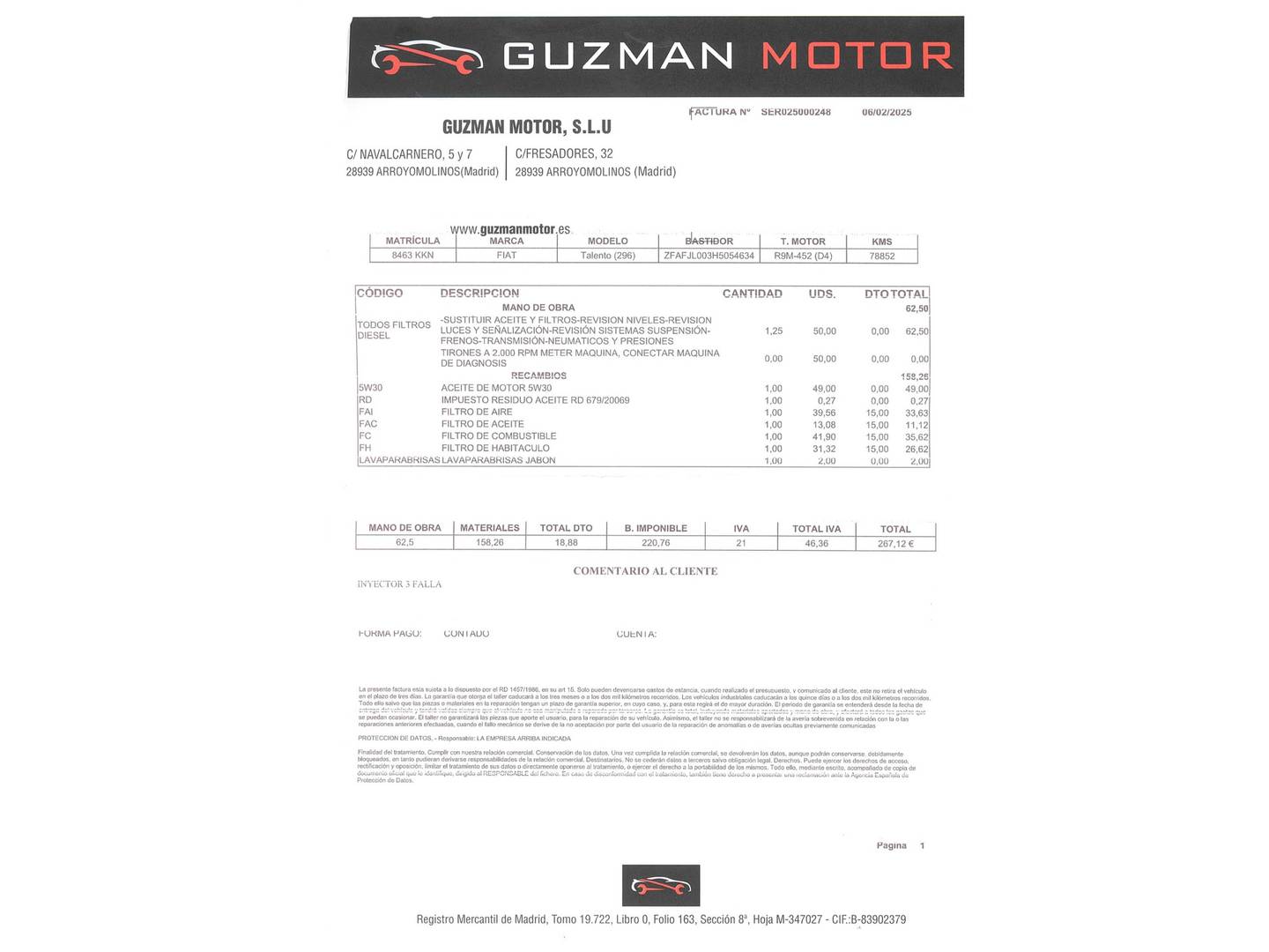 Foto Fiat Talento Fiat Talento Combi 1.6 EcoJet SX Corto  (145 CV) 8 Plazas