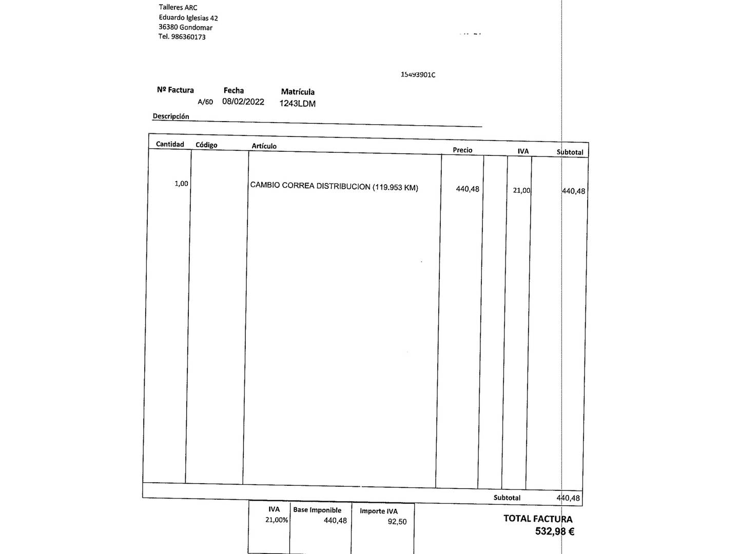 Foto del mantenimiento del Mercedes Clase A Mercedes-Benz Clase A 180 CDI AMG Line (109 CV)