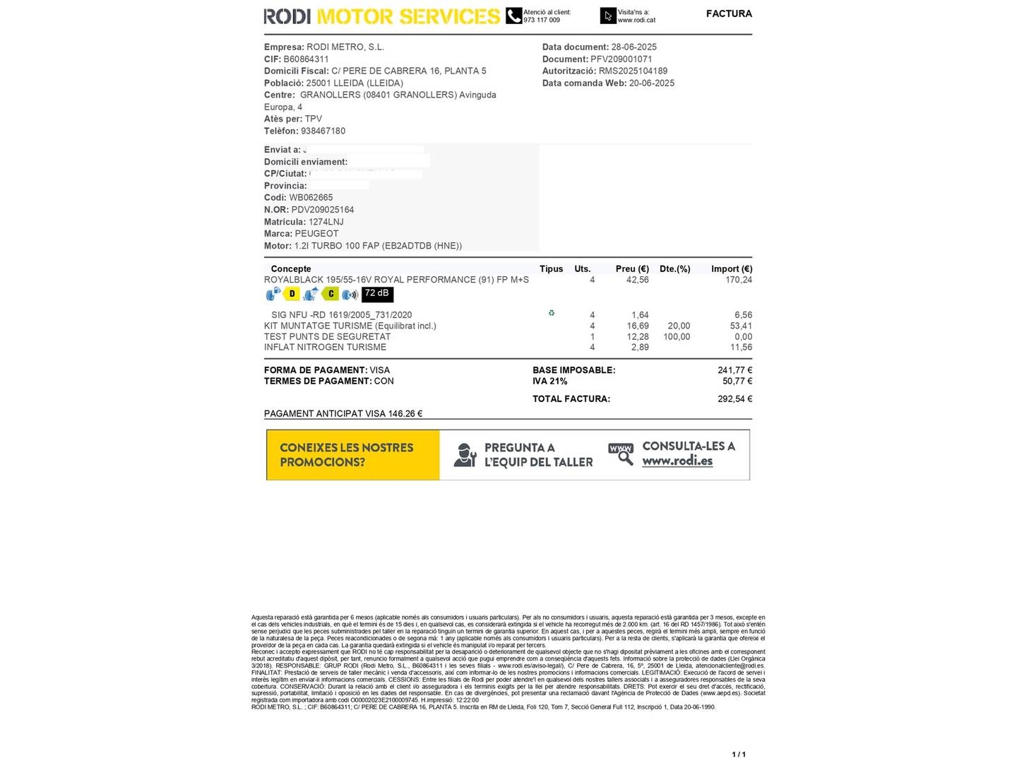 Foto del mantenimiento del Peugeot 208 Peugeot 208 PureTech 100 Active Pack (100 CV)