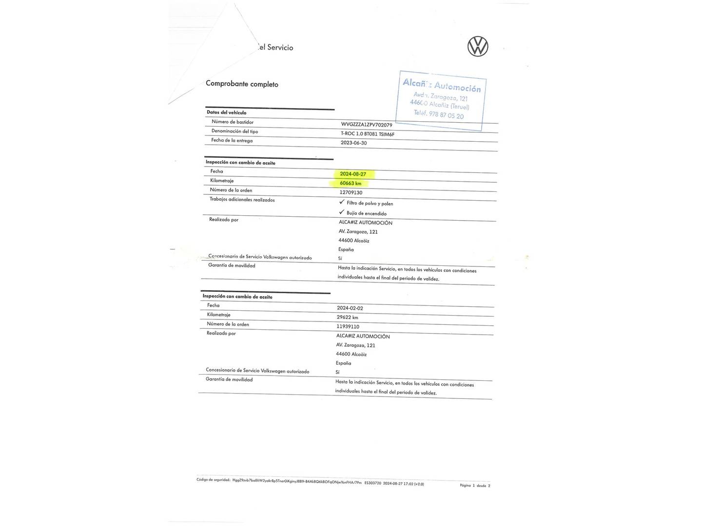 Foto Volkswagen T-Roc Volkswagen T-Roc 1.0 TSI  (110 CV)