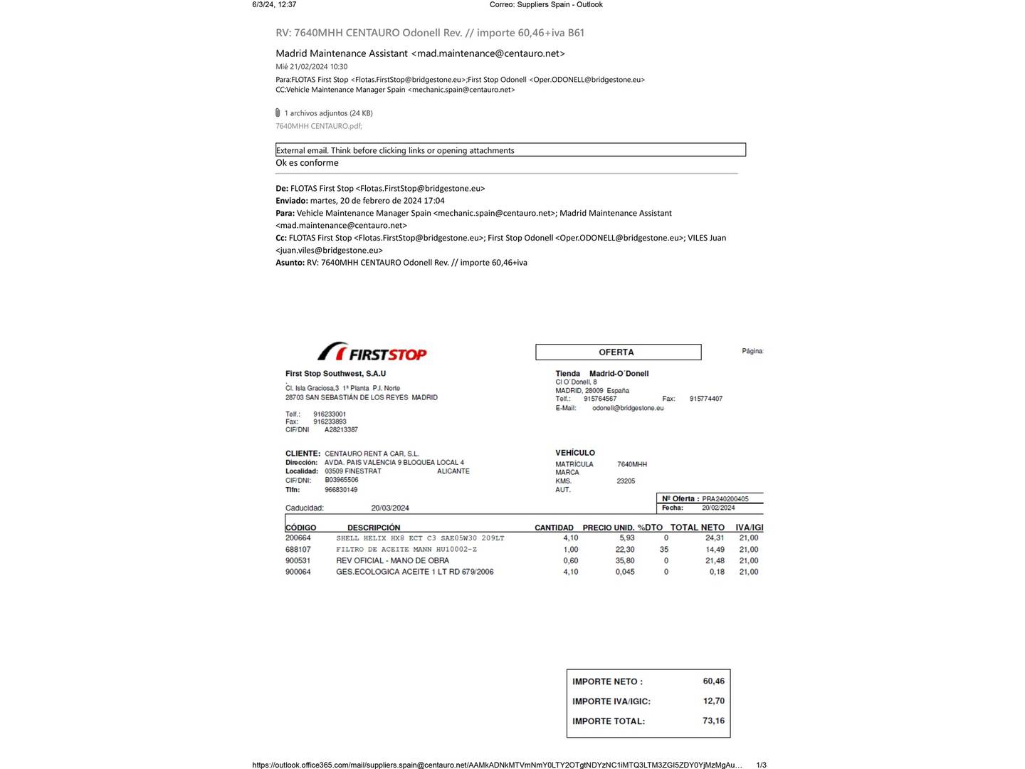 Foto del mantenimiento del Nissan JUKE Nissan Juke DIG-T N-Design Black (114 CV)