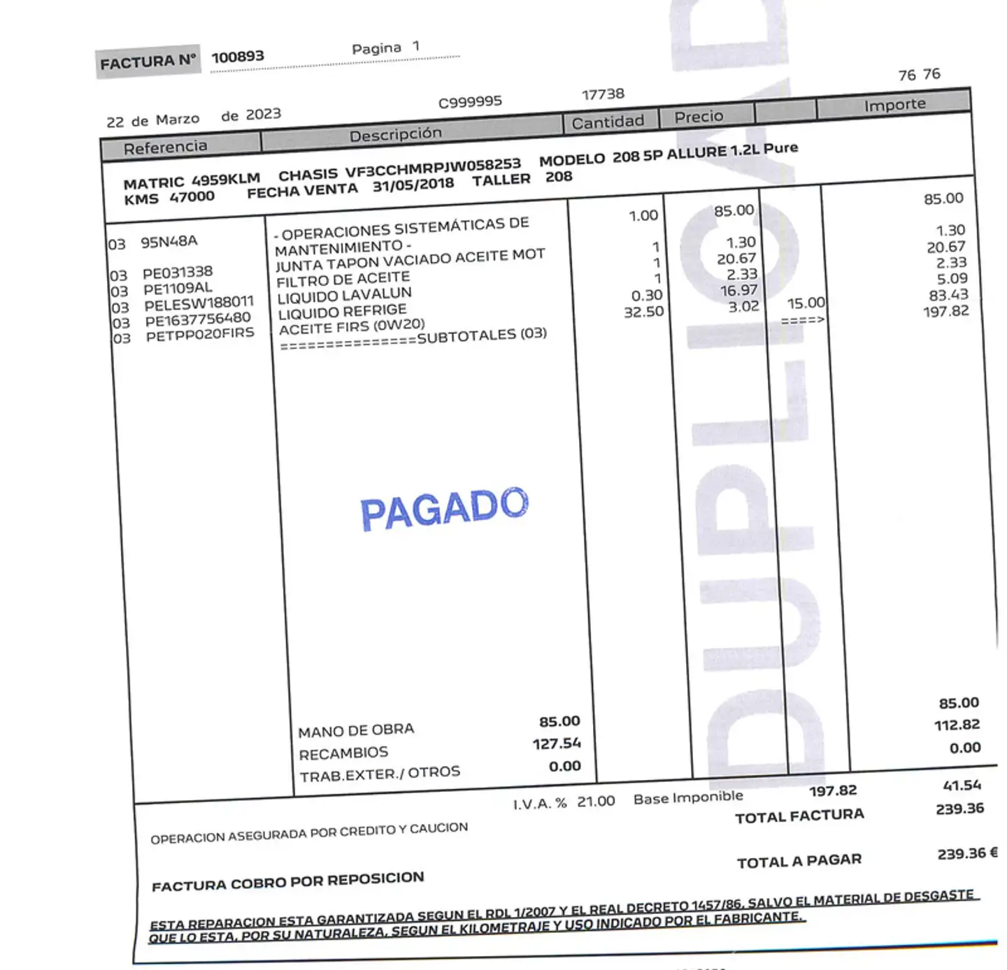 Mantenimiento