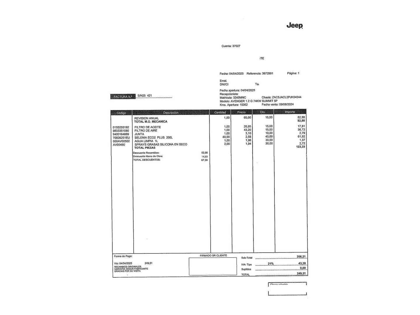 Foto Jeep Avenger Jeep Avenger 1.2 G Summit (100 CV)