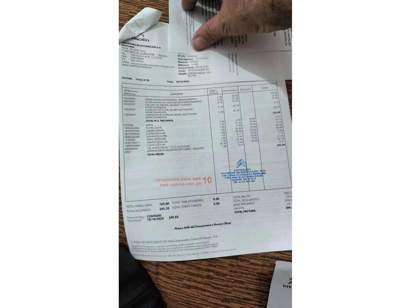 Foto Citroën Berlingo Citroen Berlingo BlueHDi 100 S&S Talla XL Feel (102 CV)