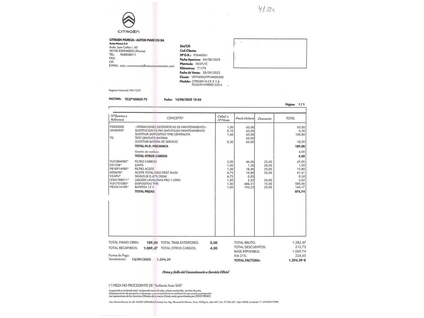 Foto Citroën C5 X Citroen C5 X Hybrid 225 Shine Pack e-EAT8  (225 CV)