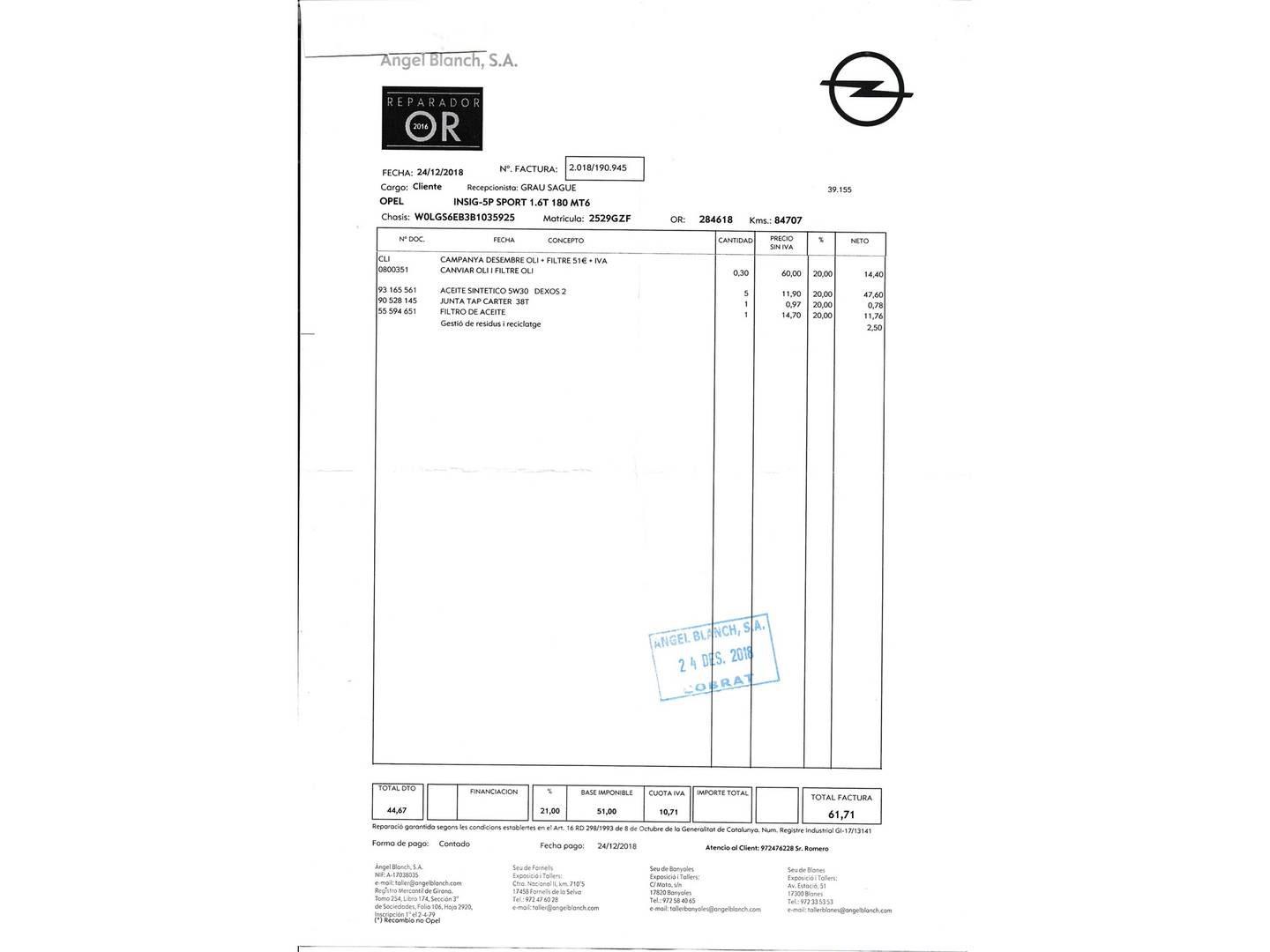 Opel Insignia Opel Insignia 1.6 Turbo Sport (180 CV) km 0