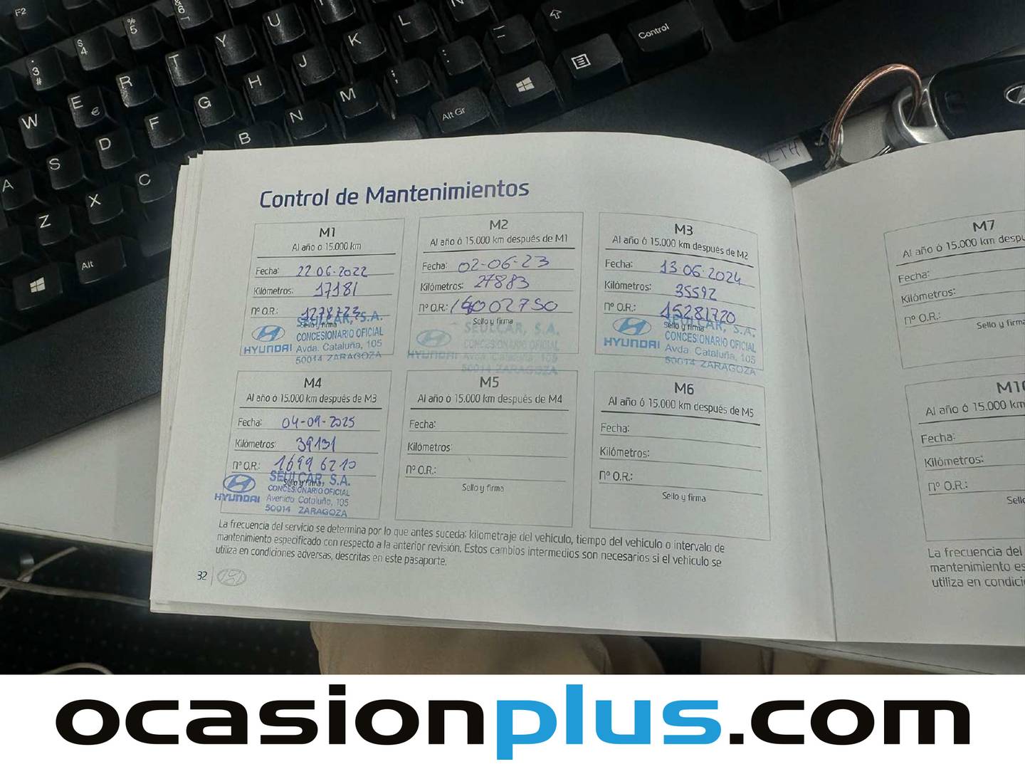 Foto del mantenimiento del Hyundai Kona Hyundai Kona EV Tecno  (204 CV)