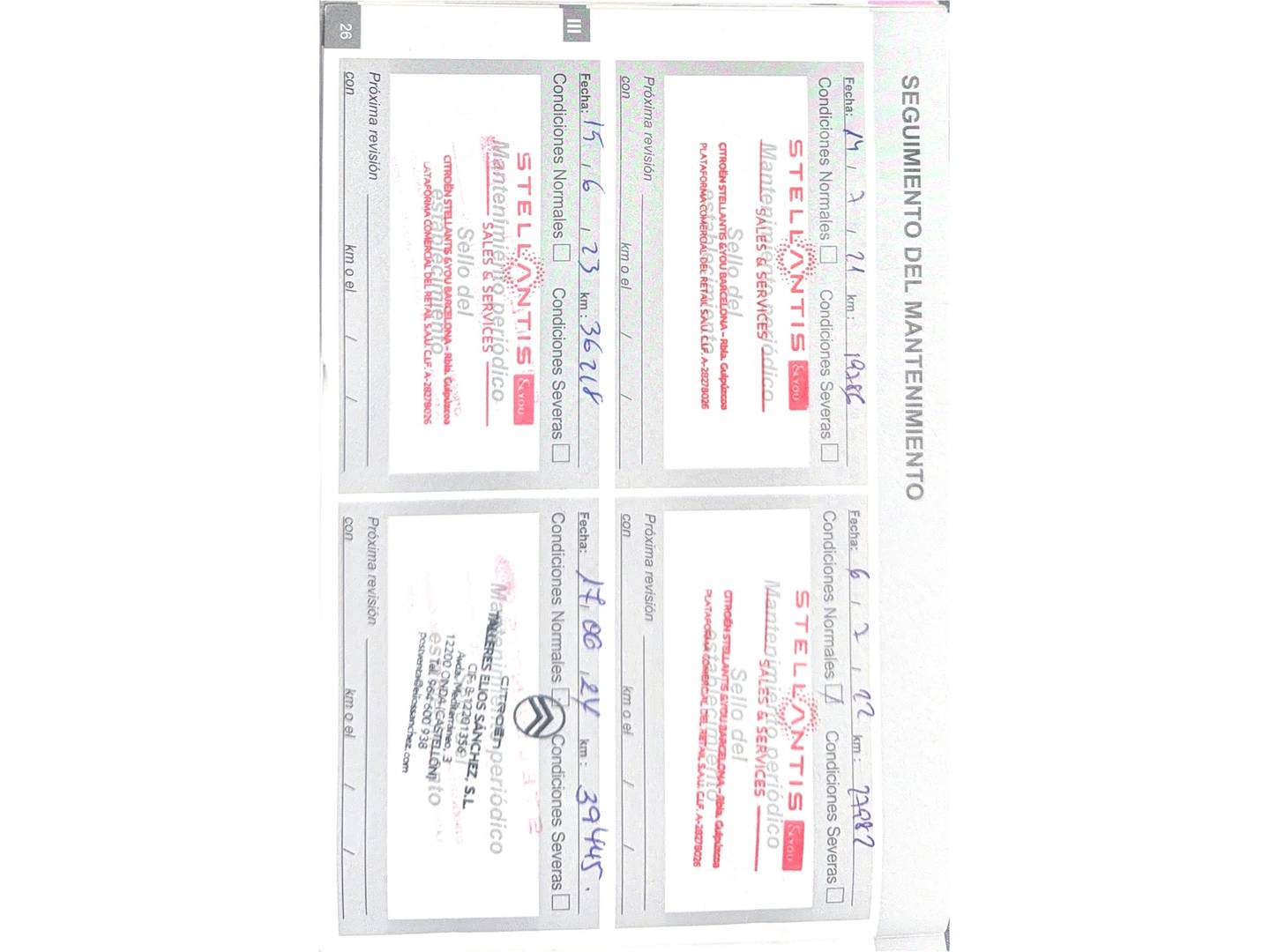 Foto del mantenimiento del Citroën C3 Aircross Citroen C3 Aircross PureTech 130 S&S Feel (131 CV)