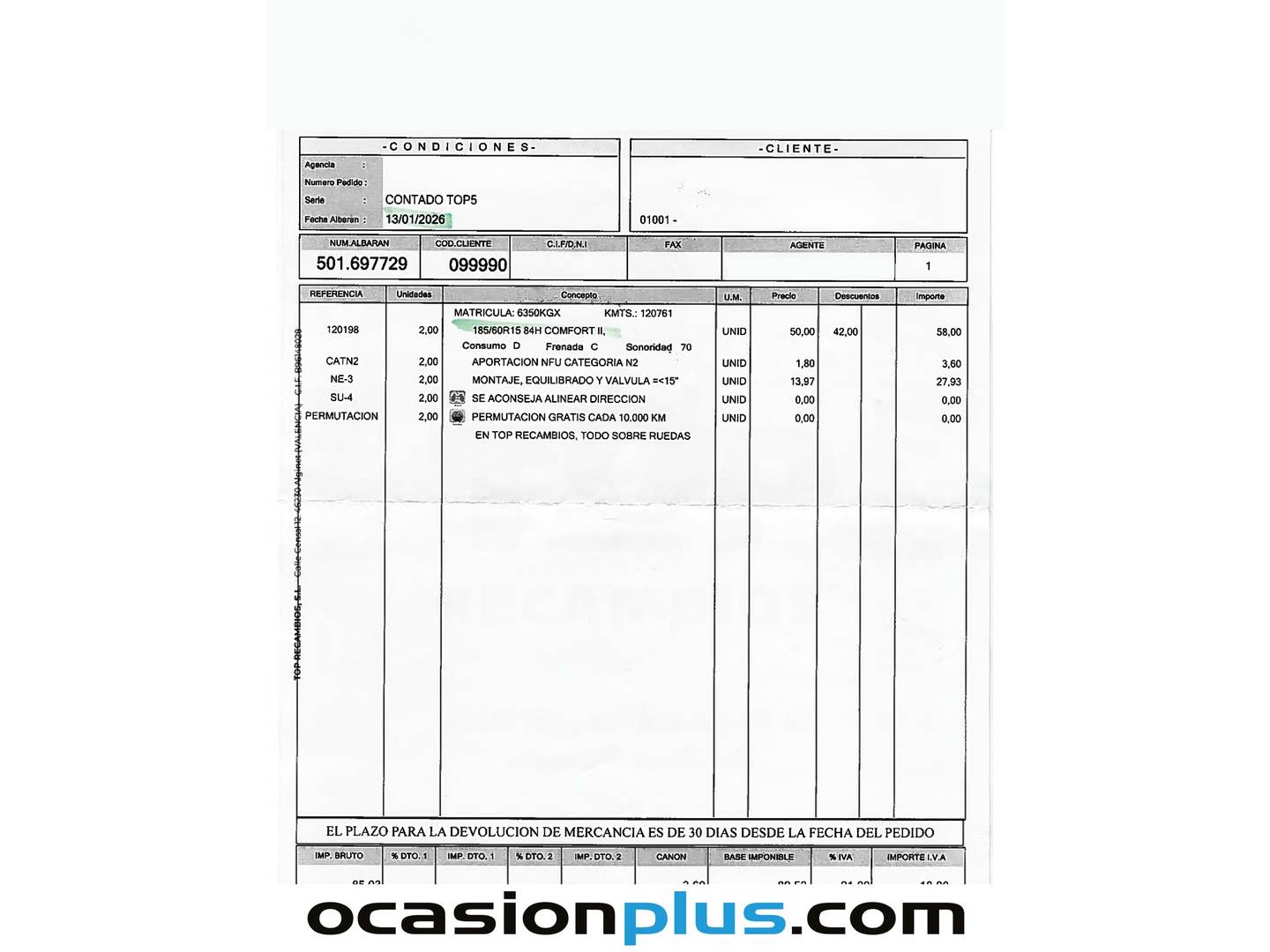Foto del mantenimiento del Seat Ibiza Seat Ibiza 1.0 Full Connect (75 CV)