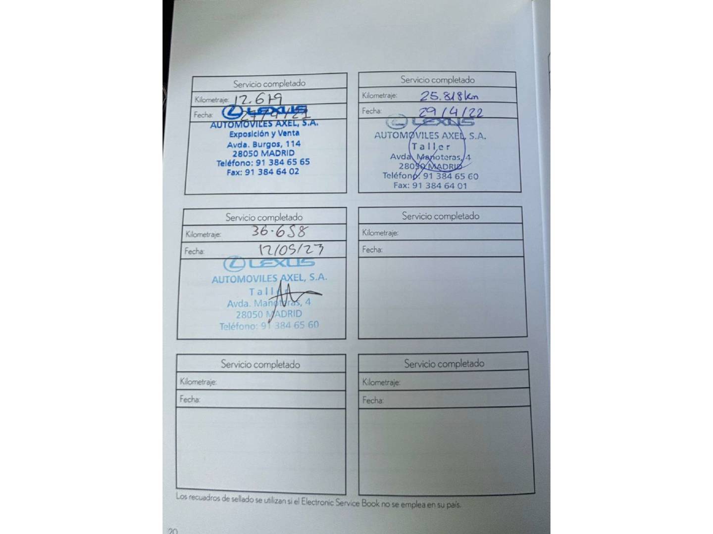 Foto del mantenimiento del Lexus NX Lexus NX 300h Executive Navigation 4WD (197 CV)