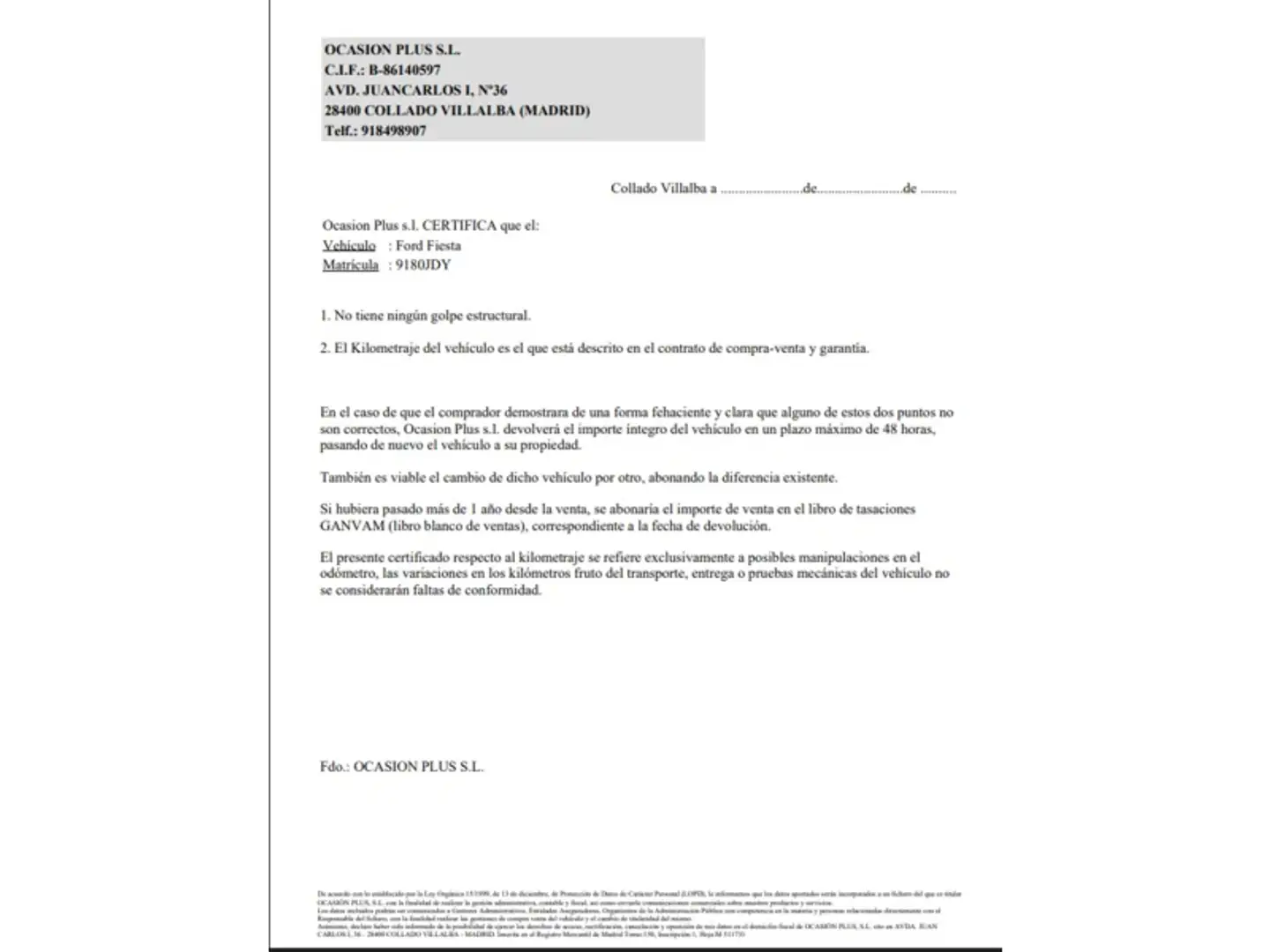 Certificado