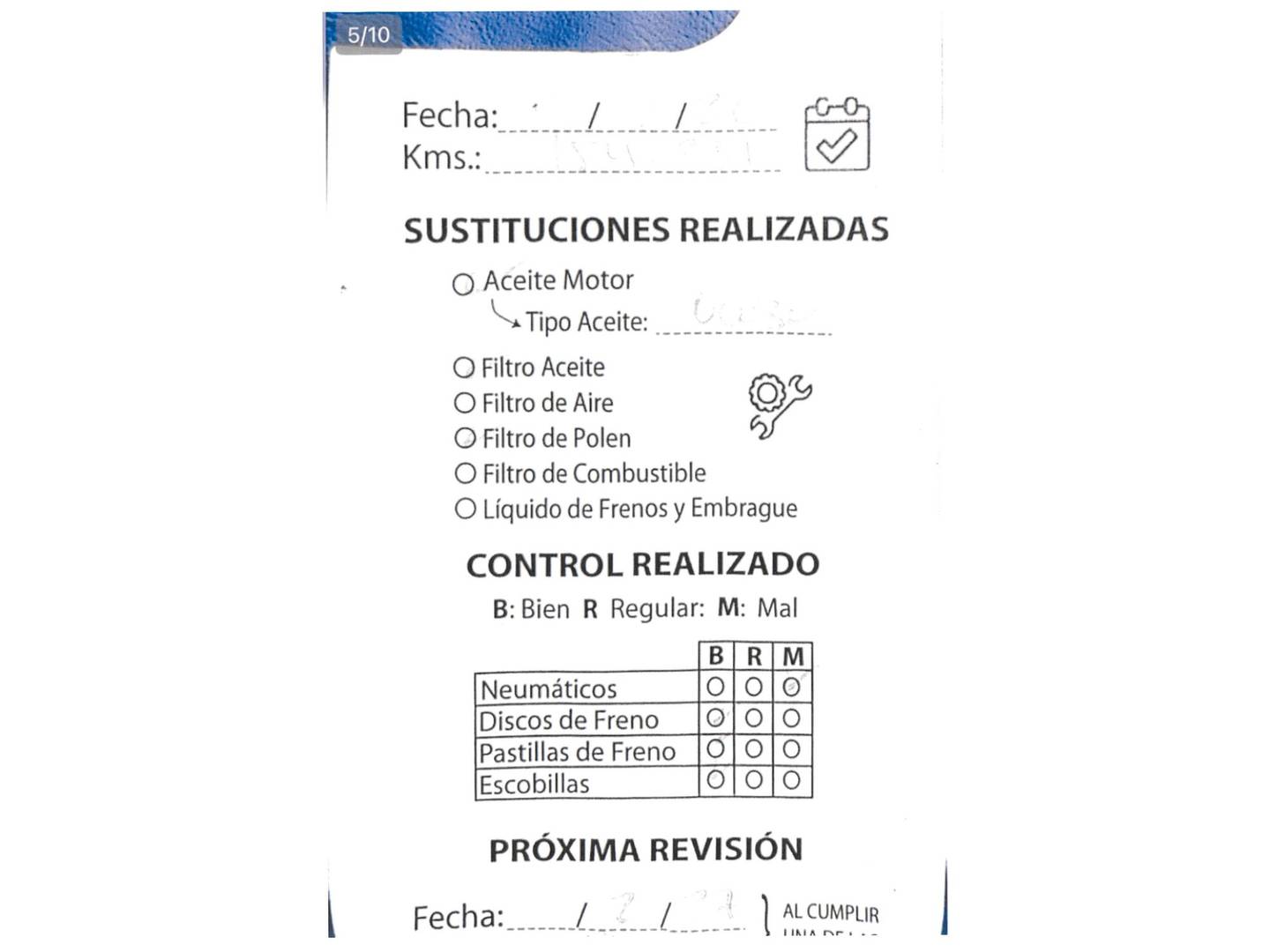 Foto del mantenimiento del Ford EcoSport Ford EcoSport 1.5 TDCi S&S ST Line (100 CV)