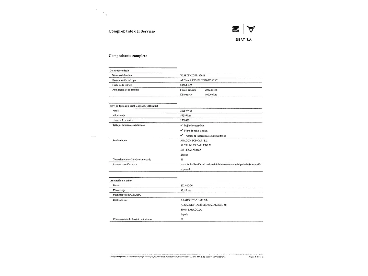 Foto Seat Arona SEAT Arona 1.5 TSI FR Plus DSG (150 CV)