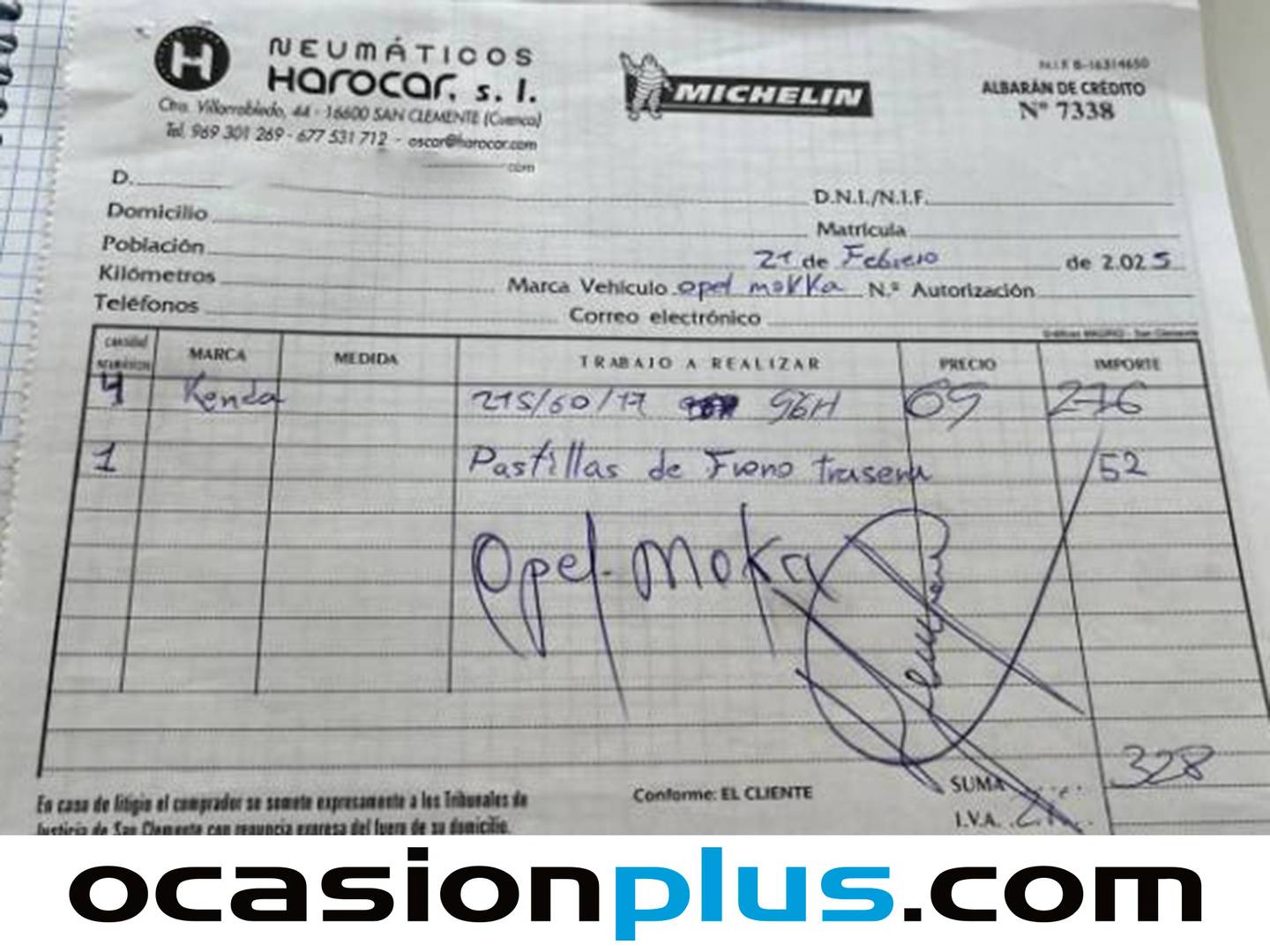 Foto del mantenimiento del Opel Mokka X Opel Mokka X 1.6 CDTI S&S Selective 4X4 (136 CV)