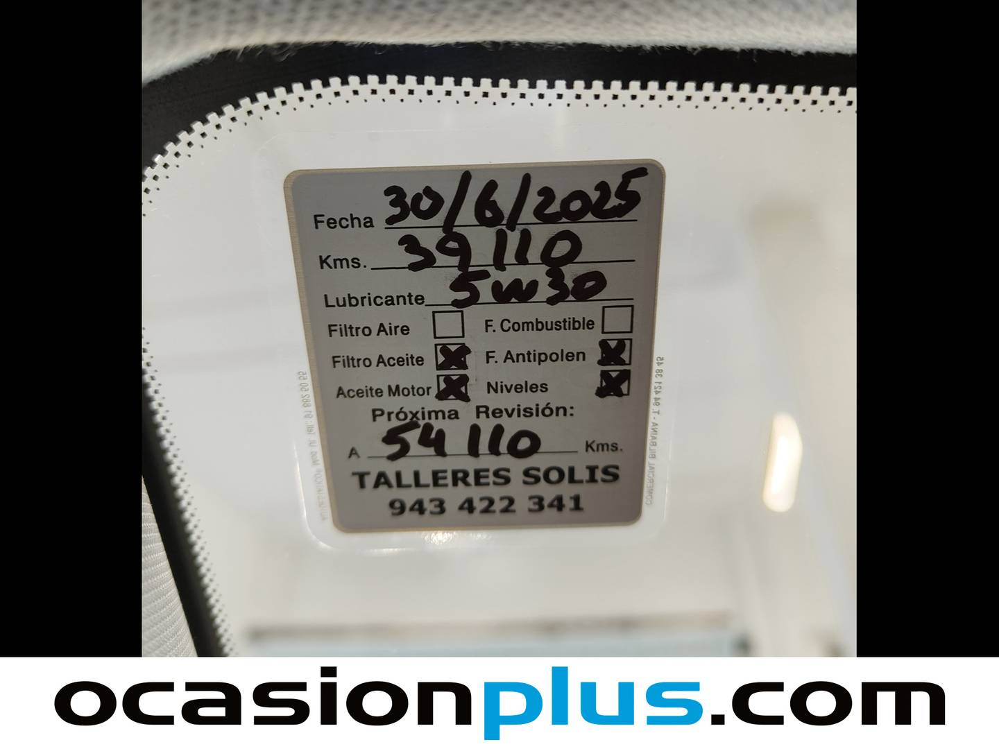 Foto del mantenimiento del Opel Crossland X Opel Crossland X 1.2 Edition (81 CV)