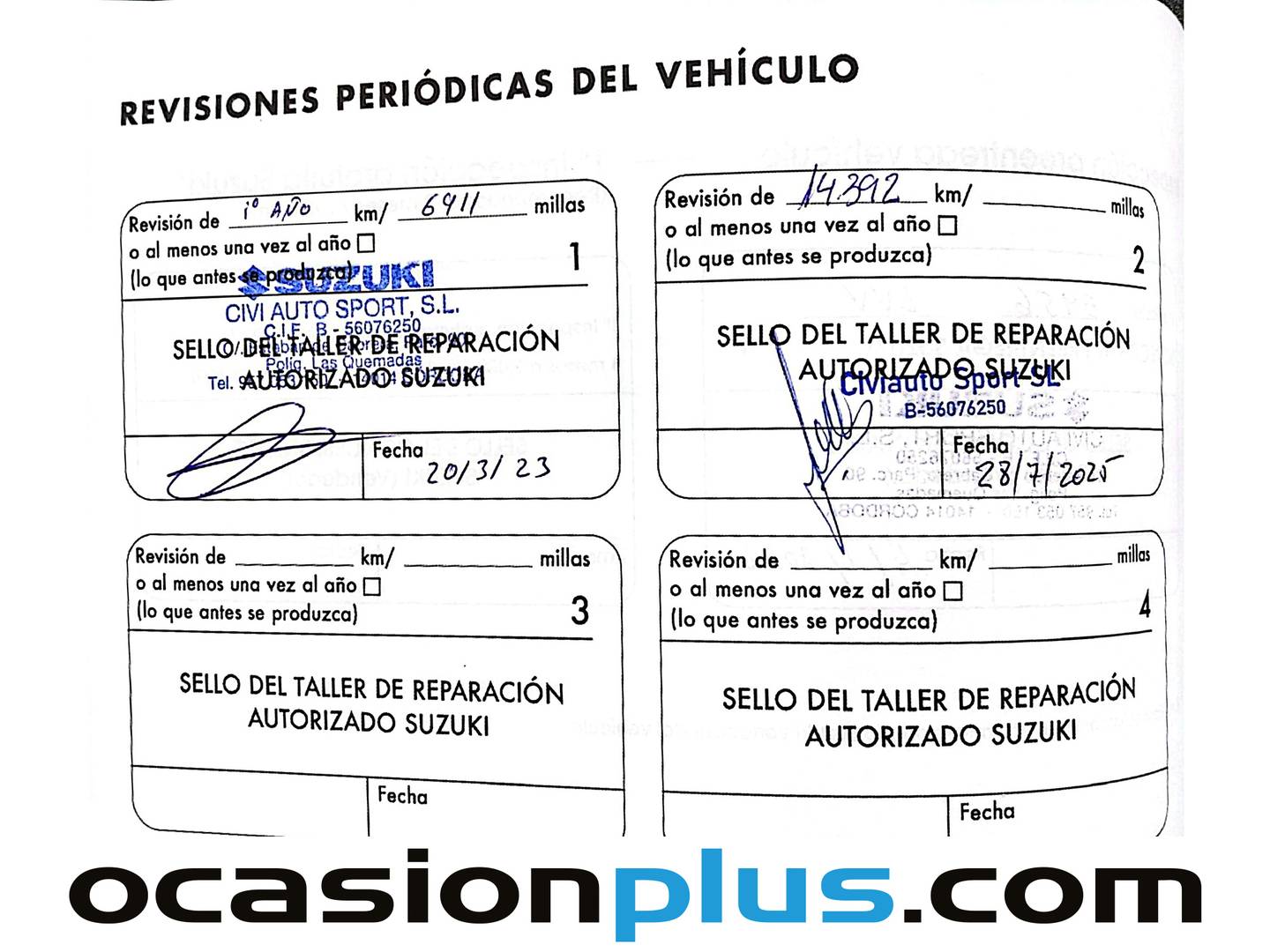Foto del mantenimiento del Suzuki Swift Suzuki Swift 1.2 GLE Mild Hybrid (83 CV)