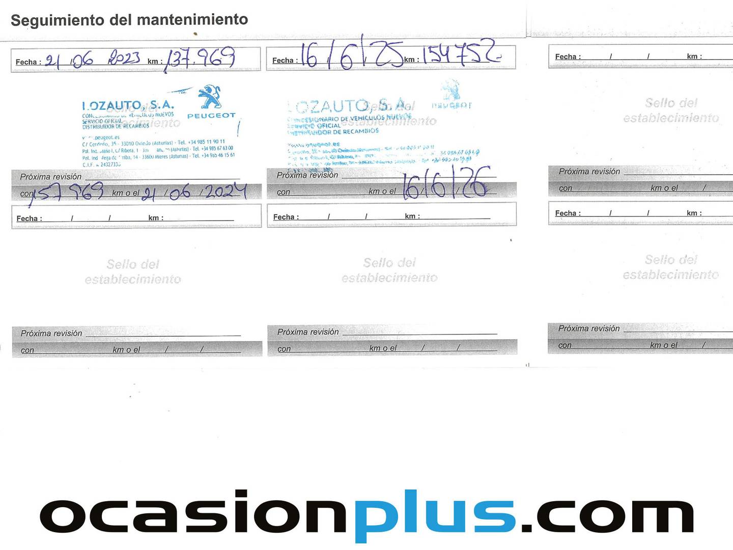 Foto del mantenimiento del Peugeot 4007 Peugeot 4007 2.2 HDI Sport Pack DCS (156 CV) 7 Plazas