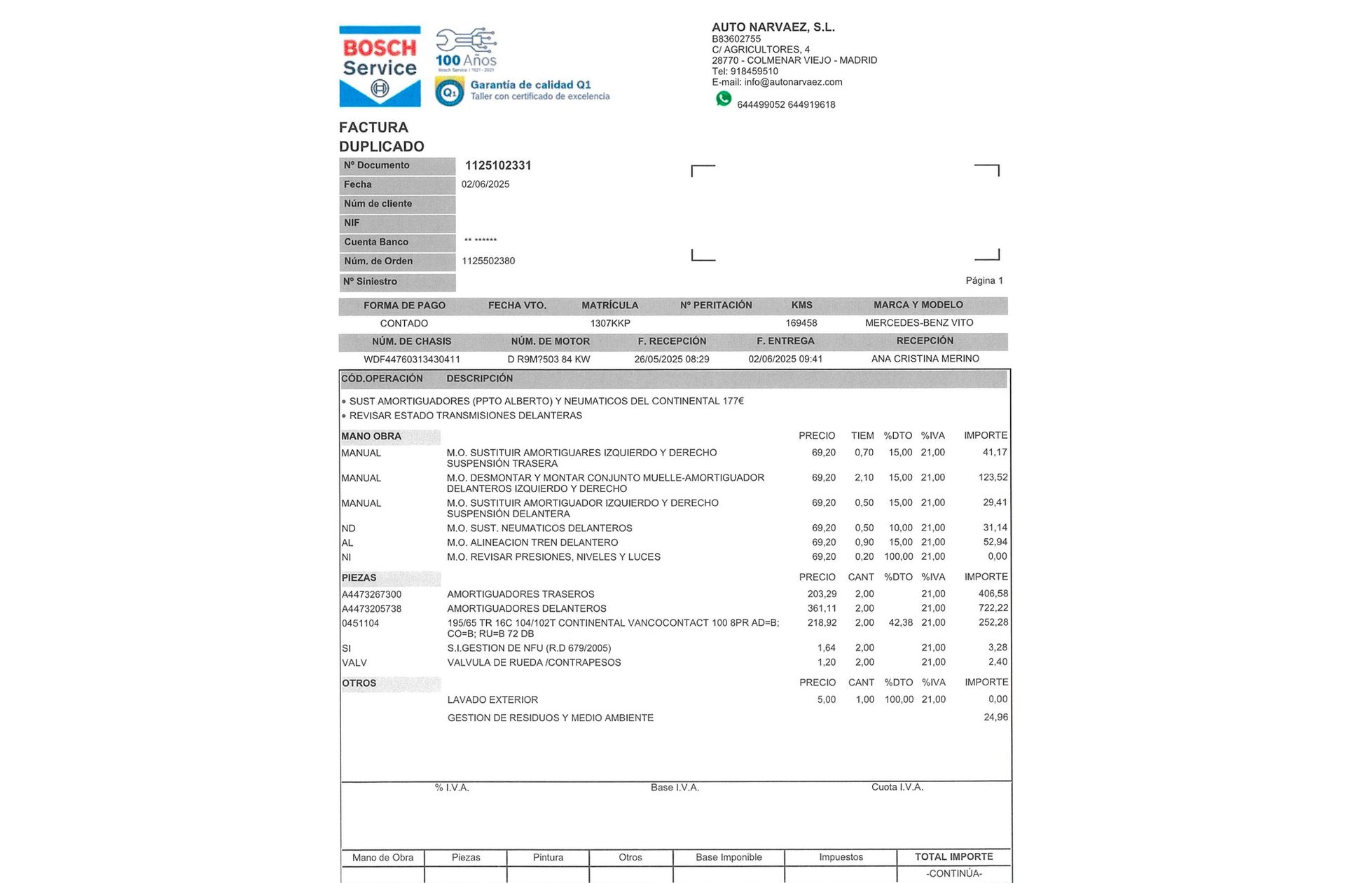 Mercedes-Benz Vito Furgon 111 CDI Larga - foto 15