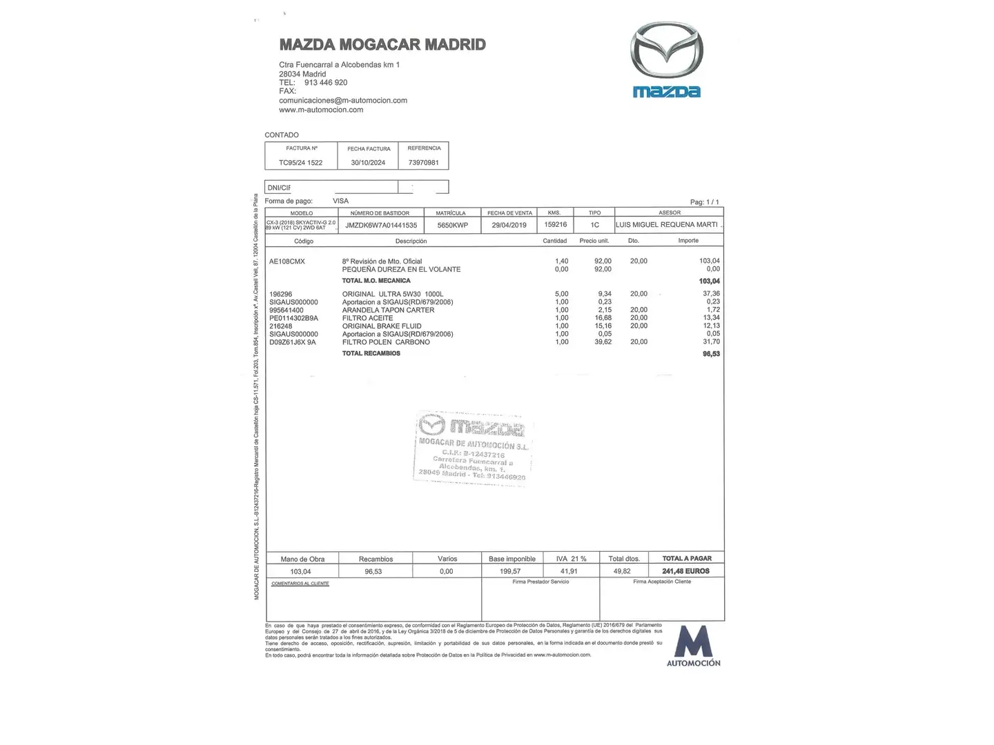 Foto Mazda CX-3 Mazda CX-3 2.0 G Zenith White 2WD AT (121 CV)