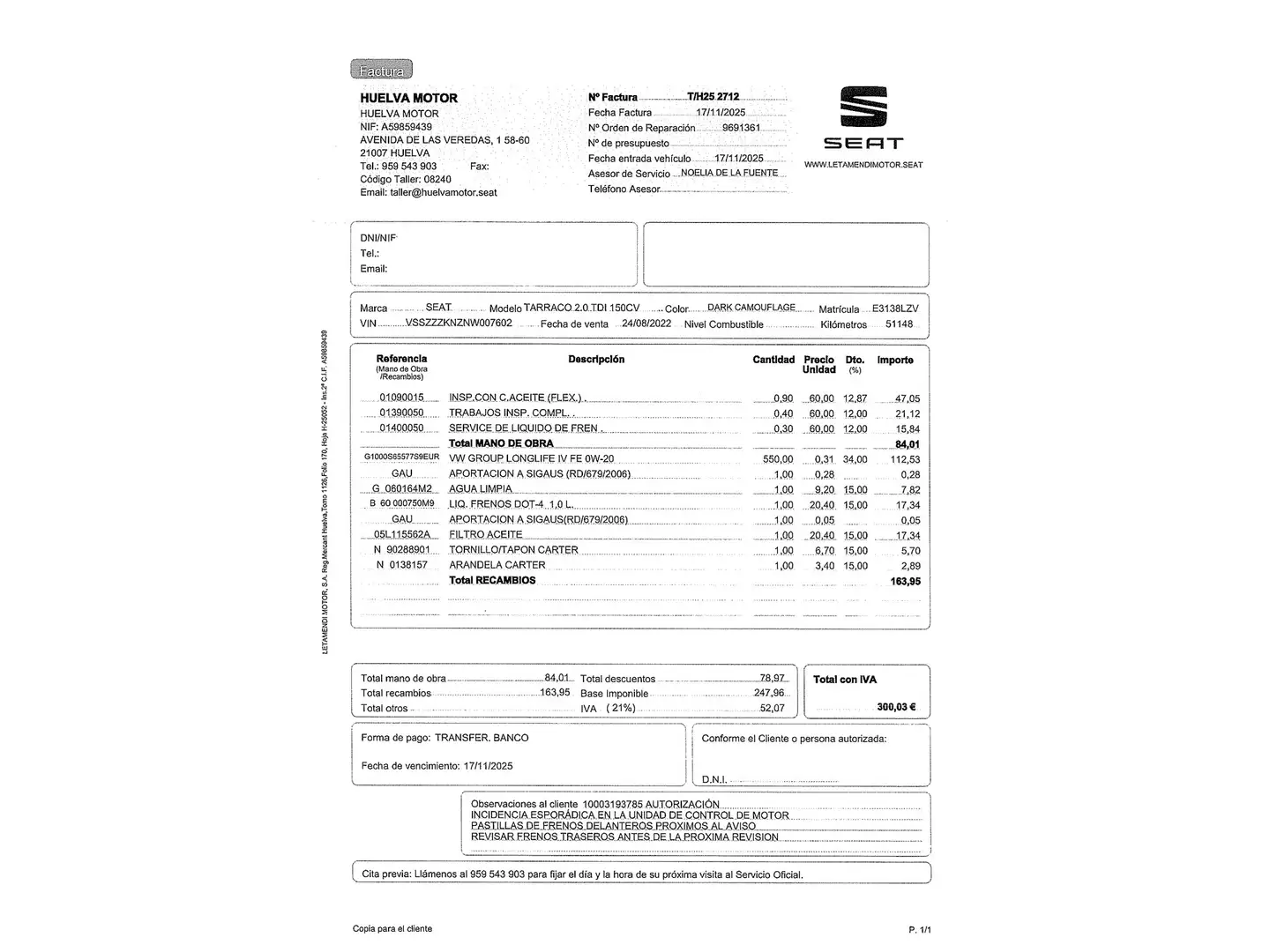 Foto Seat Tarraco SEAT Tarraco 2.0 TDI St&Sp FR GO L DSG 150cv 7 Plazas