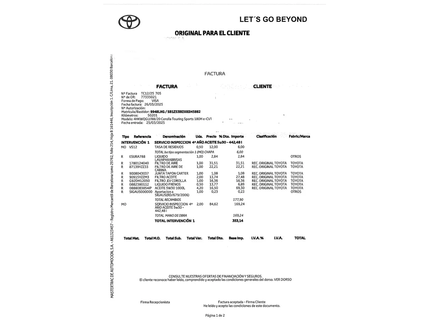 Foto Toyota Corolla Toyota Corolla 180H Active Tech E-CVT (180 CV)