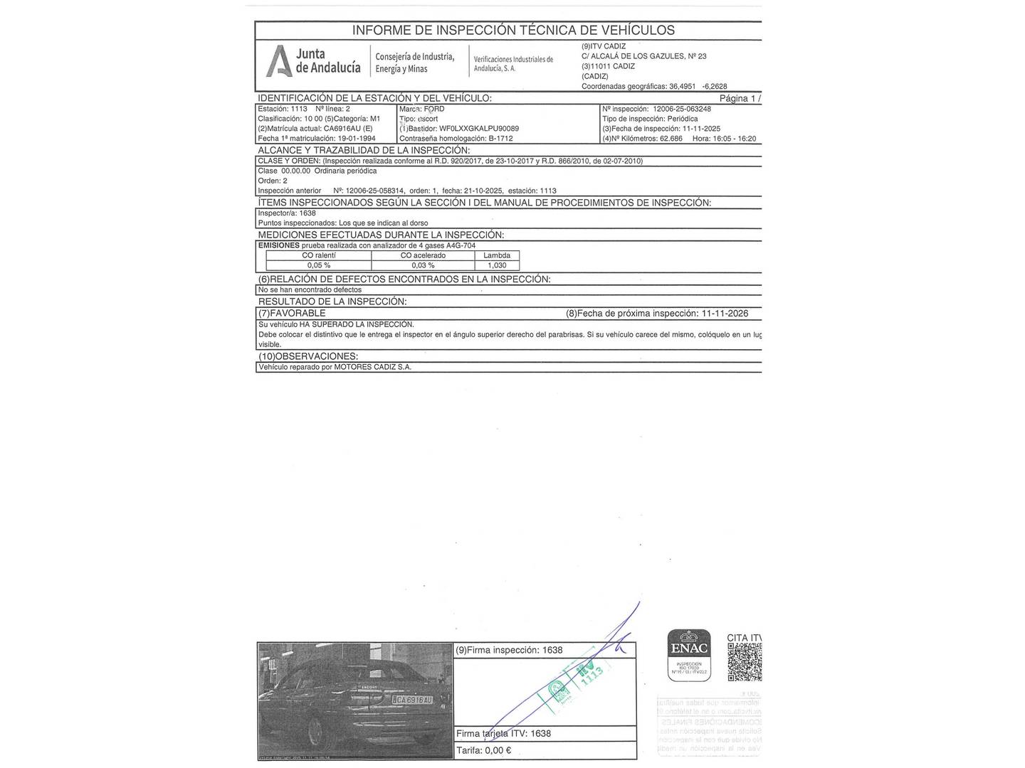 Ford Escort Ford Escort 1.6I CLX Cabrio (90 CV) de segunda mano