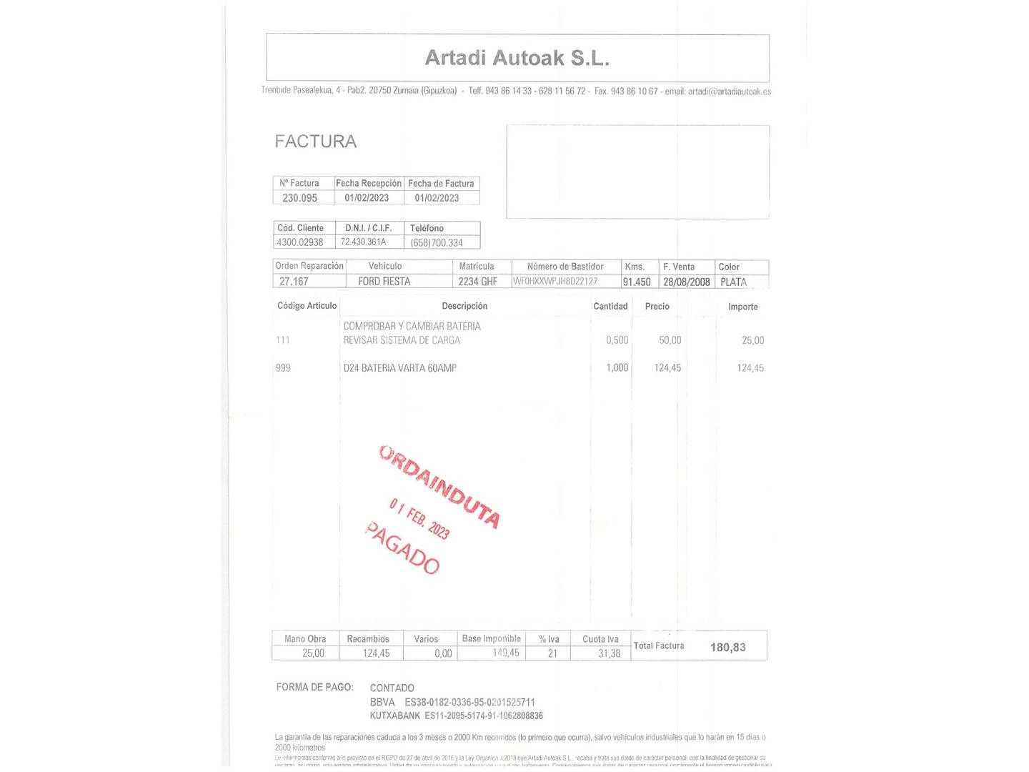 Ford Fiesta Ford Fiesta 1.4 TDCI Ambiente (68 CV) diésel