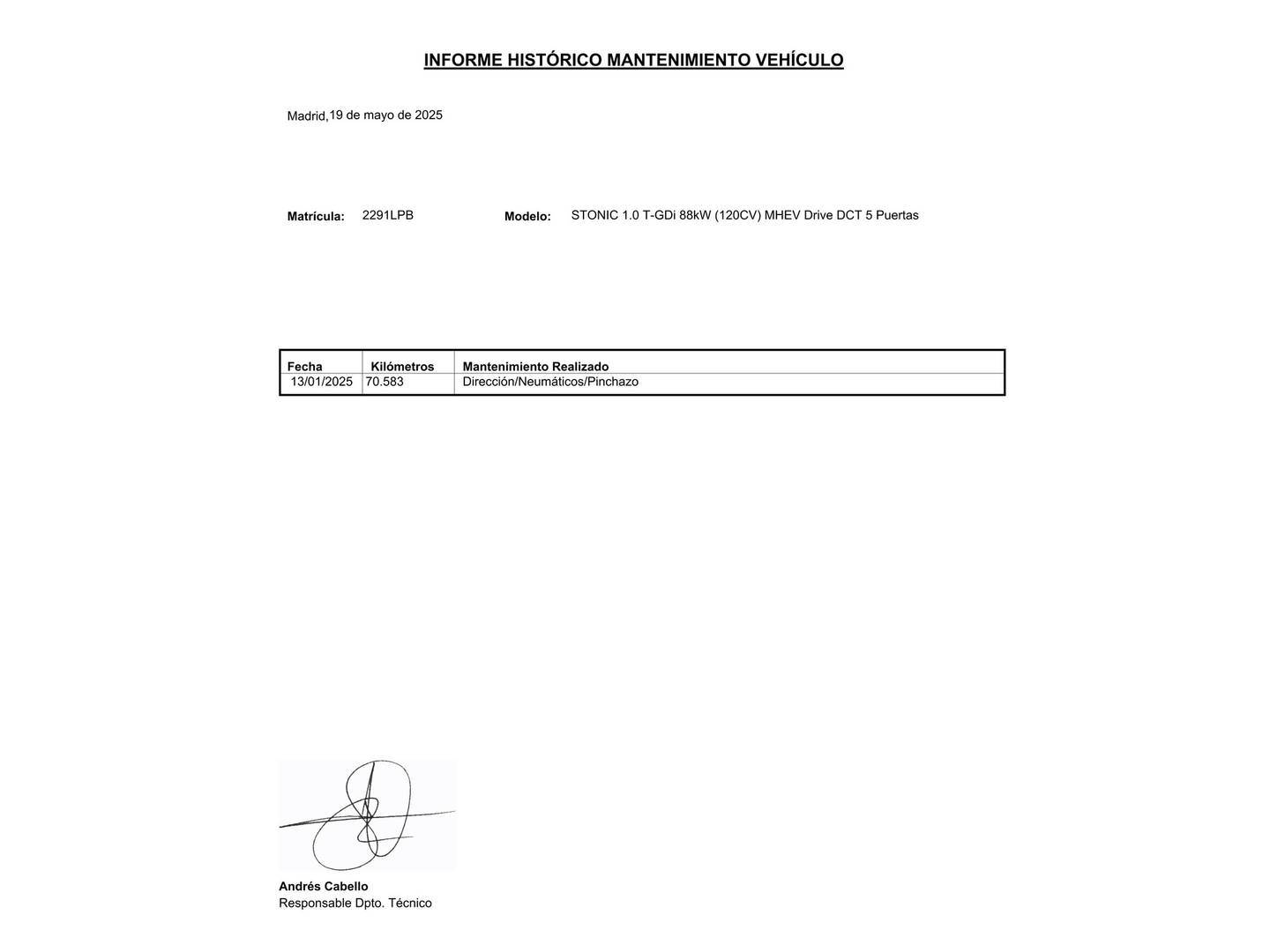 Foto KIA Stonic Kia Stonic 1.0 T-GDi MHEV Drive DCT (120 CV)