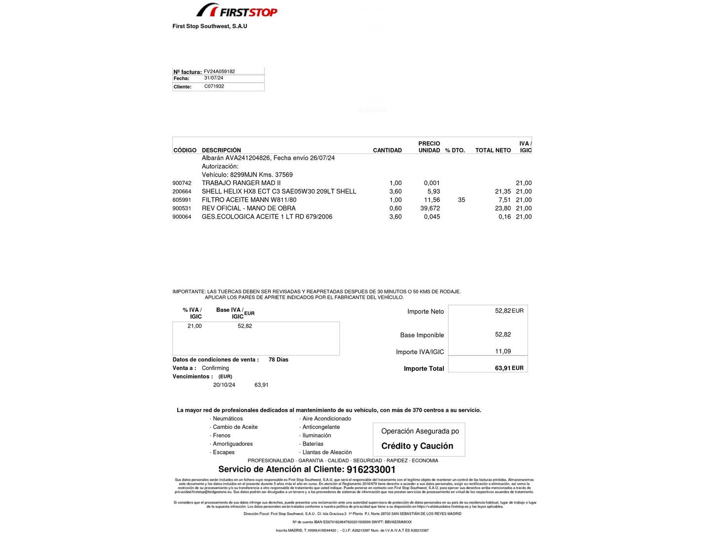 Foto del mantenimiento del KIA Ceed KIA Ceed 1.6 MHEV iMT Drive (136 CV)