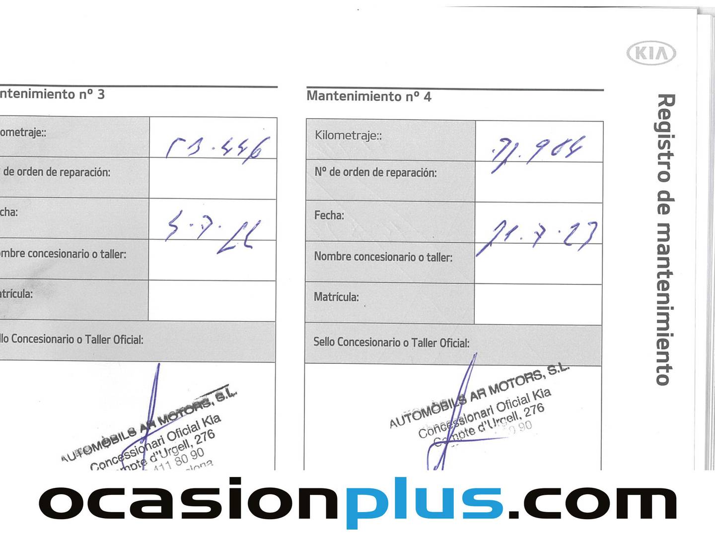 Foto del mantenimiento del KIA Stonic KIA Stonic 1.0 T-GDi Drive (100 CV)
