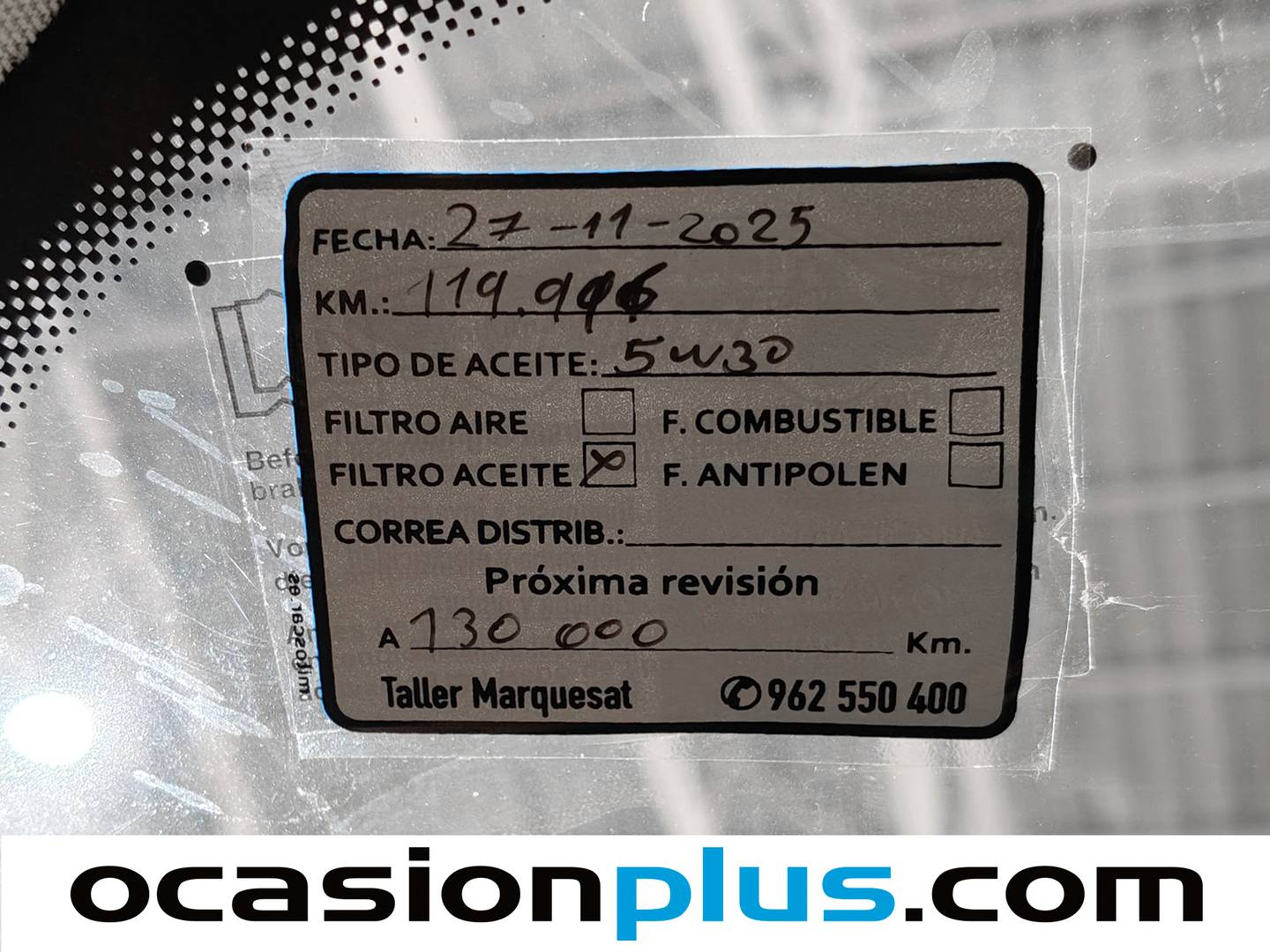 Foto del mantenimiento del Renault Grand Scénic Renault Grand Scenic Zen dCi (130 CV) 7 Plazas