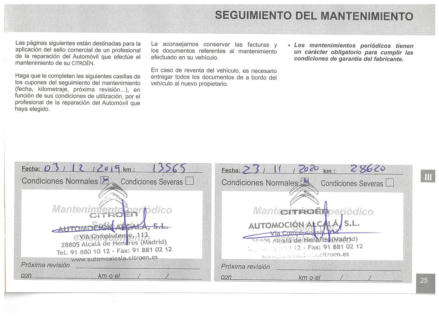 Foto del mantenimiento del Citroën C-Elysée Citroën C-Elysee PureTech 82 Shine (82 CV)