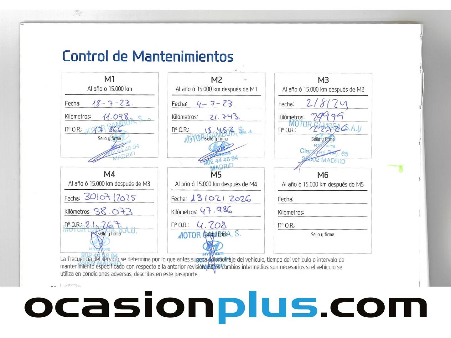 Foto del mantenimiento del Hyundai Kona Hyundai Kona 1.6 GDI HEV Maxx DCT (141 CV)