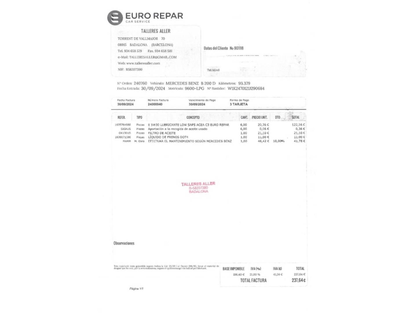 Foto Mercedes Clase B Mercedes-Benz Clase B 200 d (150 CV) PACK AMG