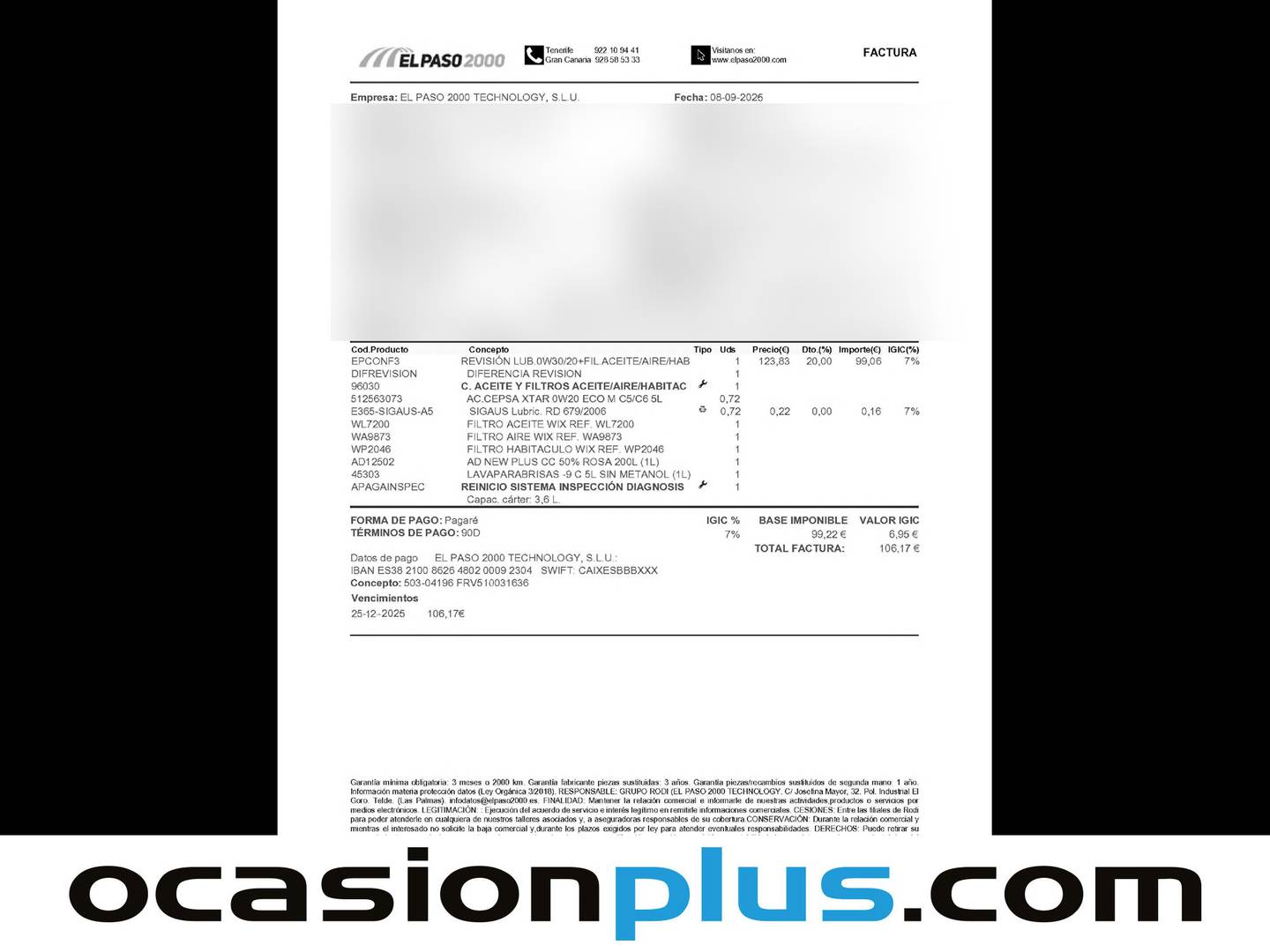 Foto del mantenimiento del KIA XCeed KIA XCeed 1.0 T-GDi Drive  (100 CV)