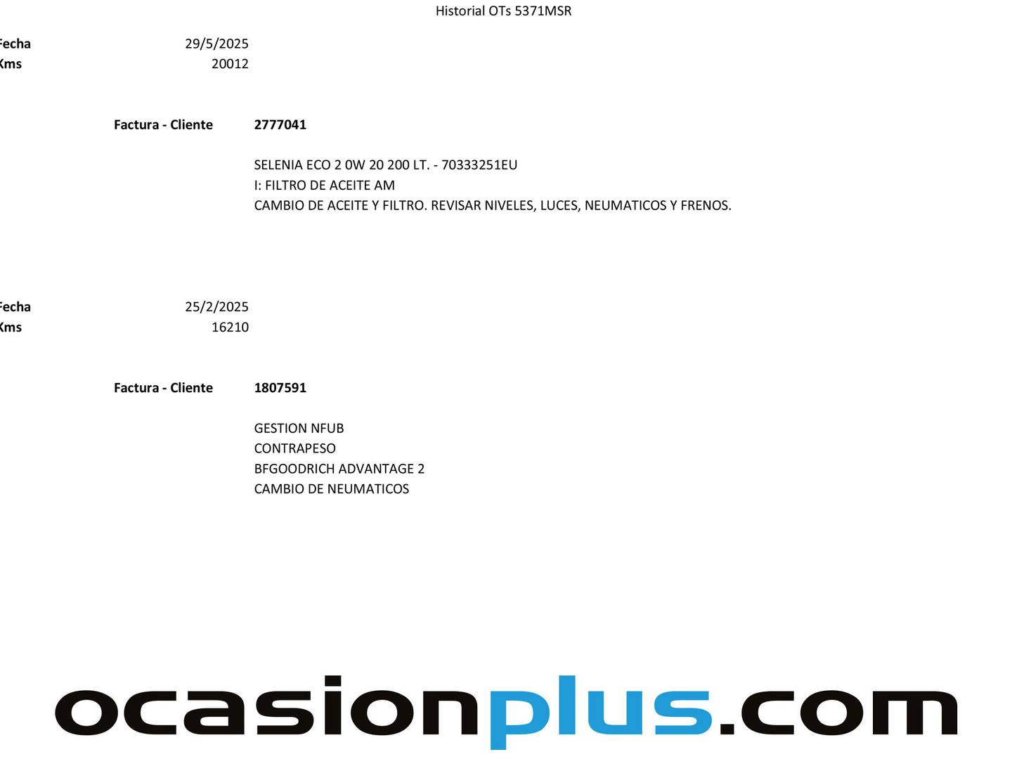 Foto del mantenimiento del Fiat 500 Fiat 500 1.0 Hybrid Dolcevita (70 CV)